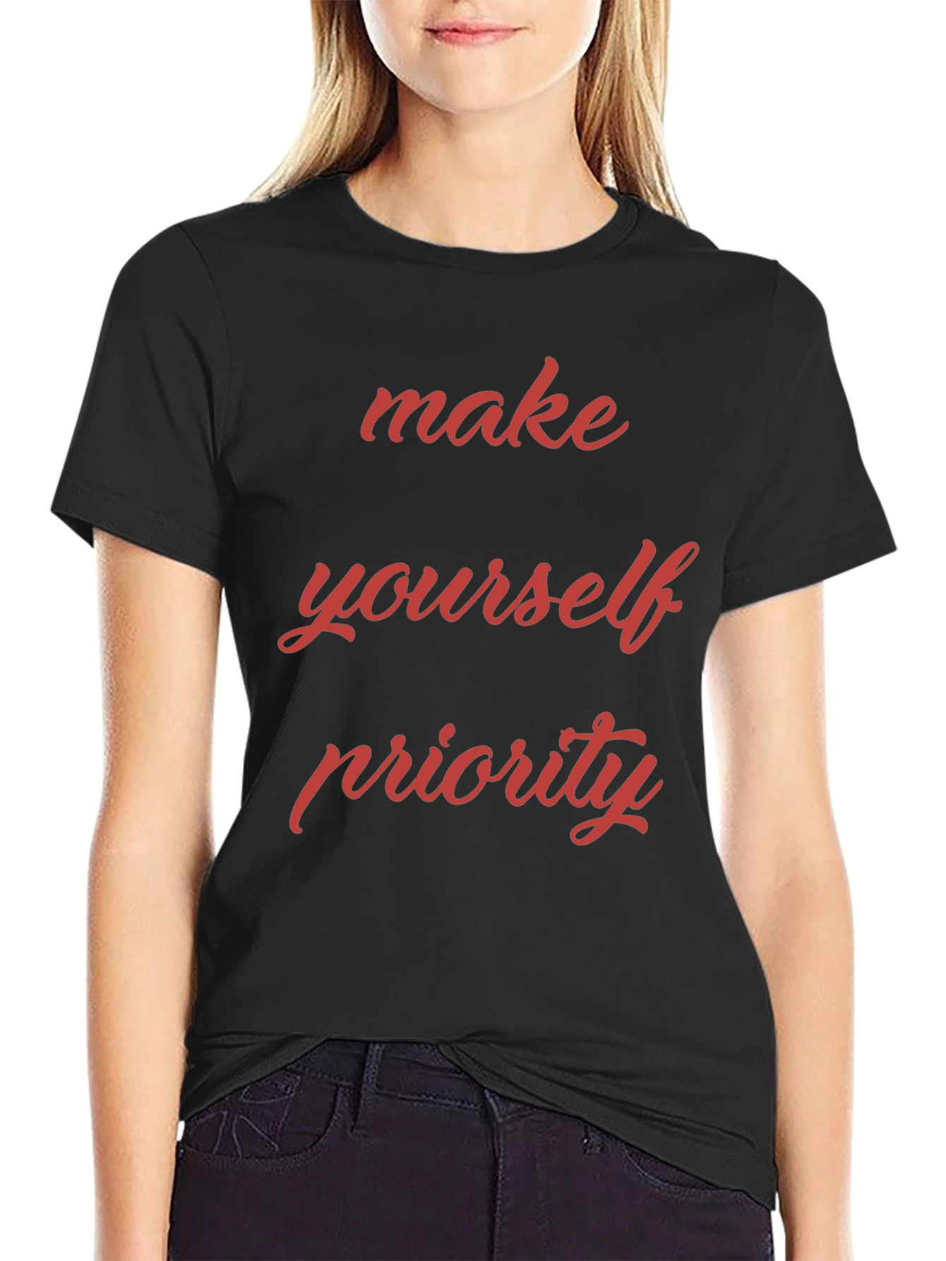 Make Yourself Priority Black T-Shirt