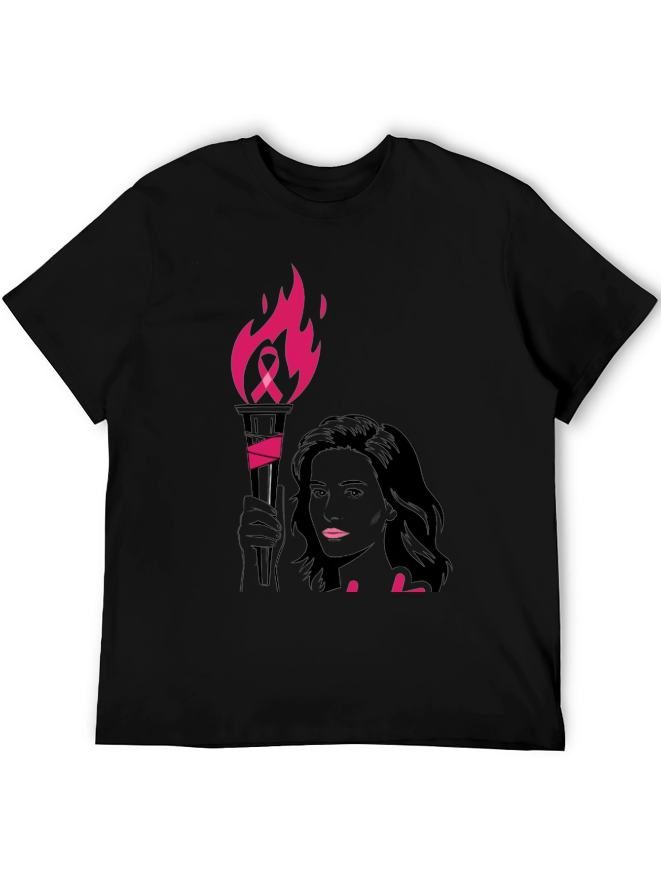 Breast Cancer Awareness Torch T-Shirt