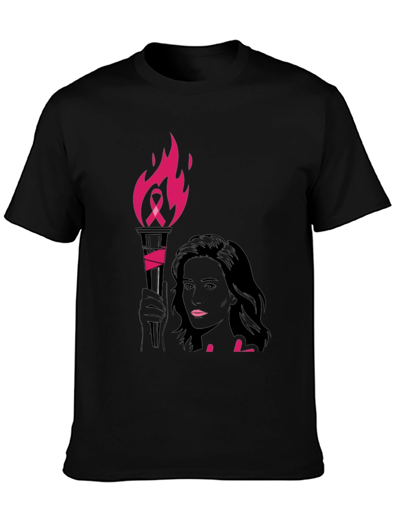 Breast Cancer Awareness Torch T-Shirt