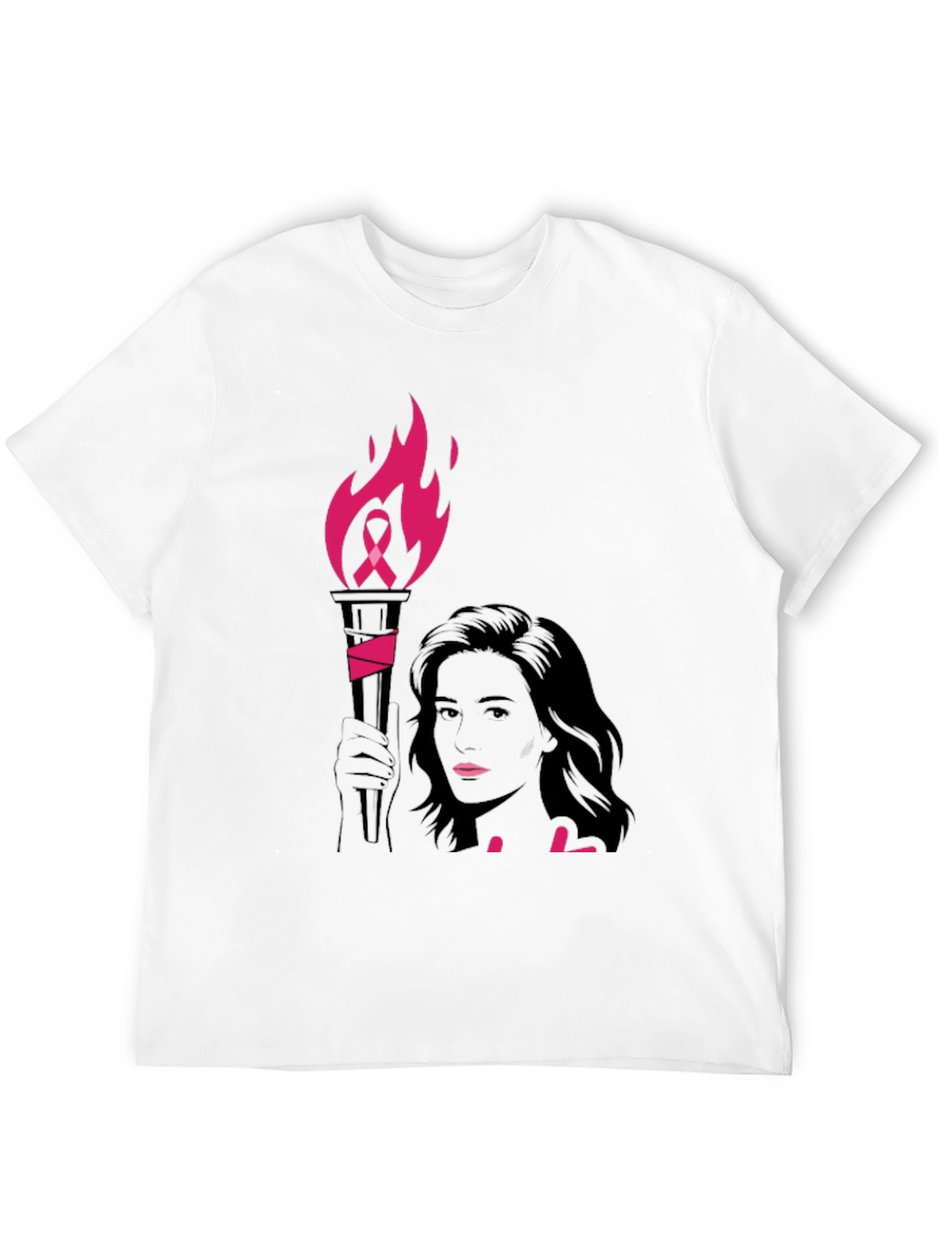 Breast Cancer Awareness Torch T-Shirt