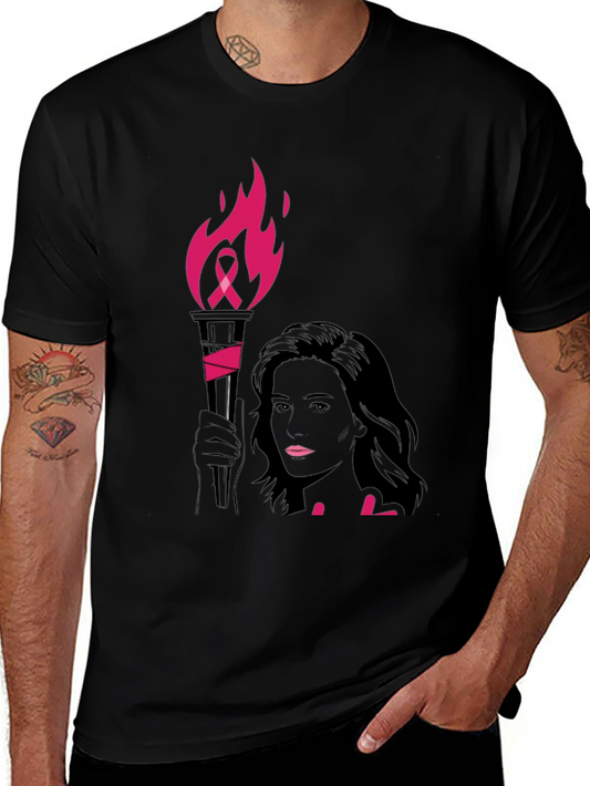 Breast Cancer Awareness Torch T-Shirt