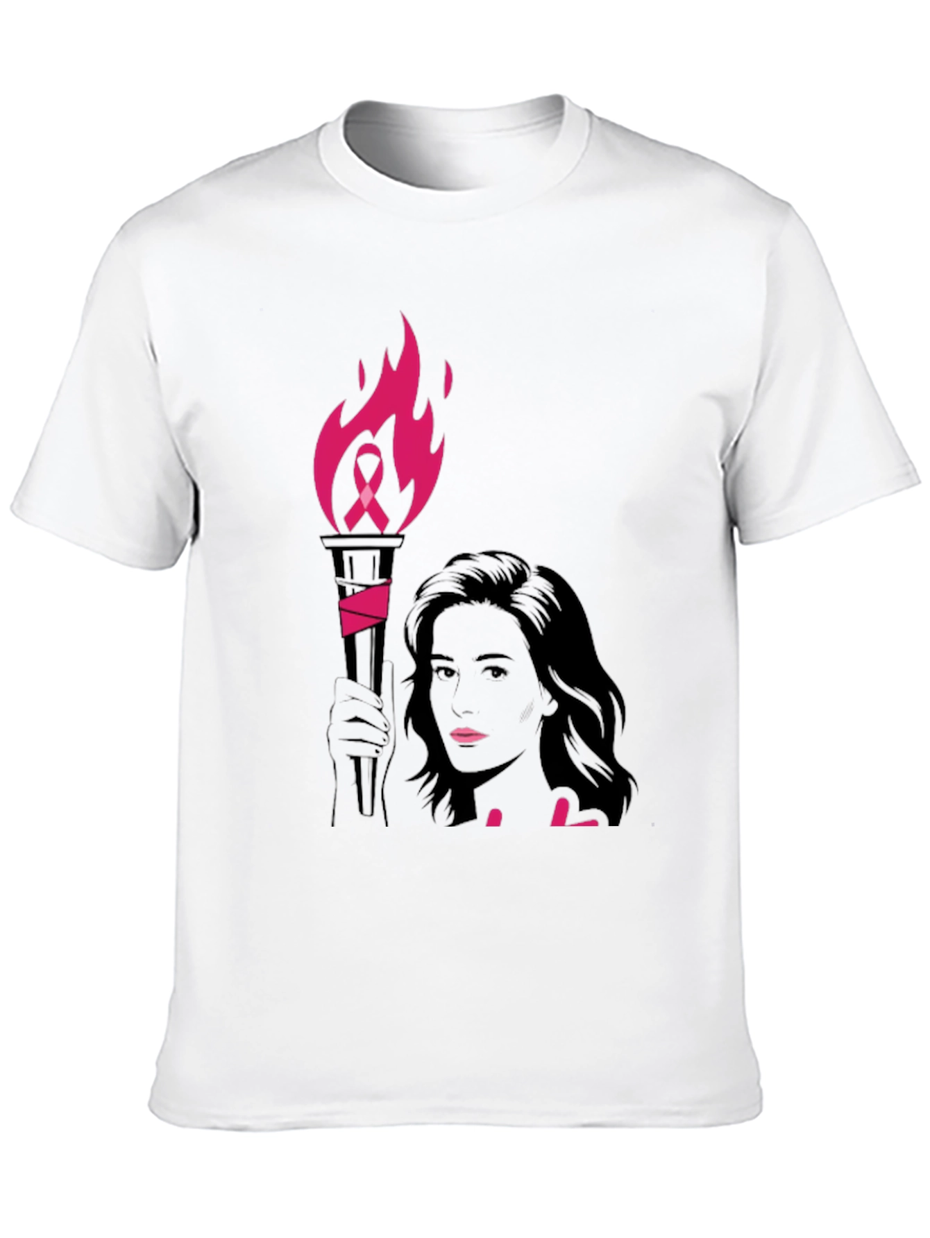 Breast Cancer Awareness Torch T-Shirt