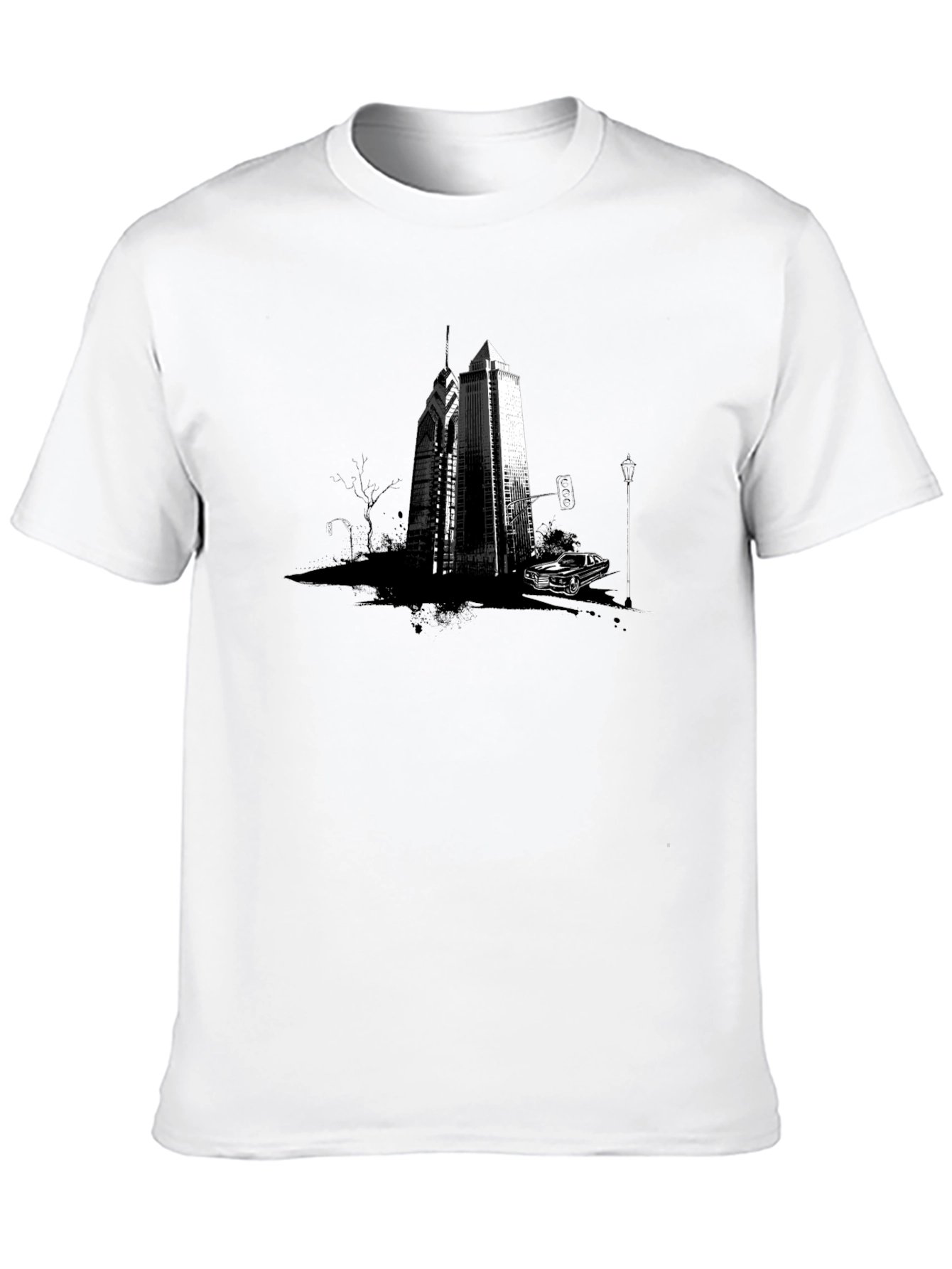 Cityscape Graphic Tee - Modern Streetwear Style