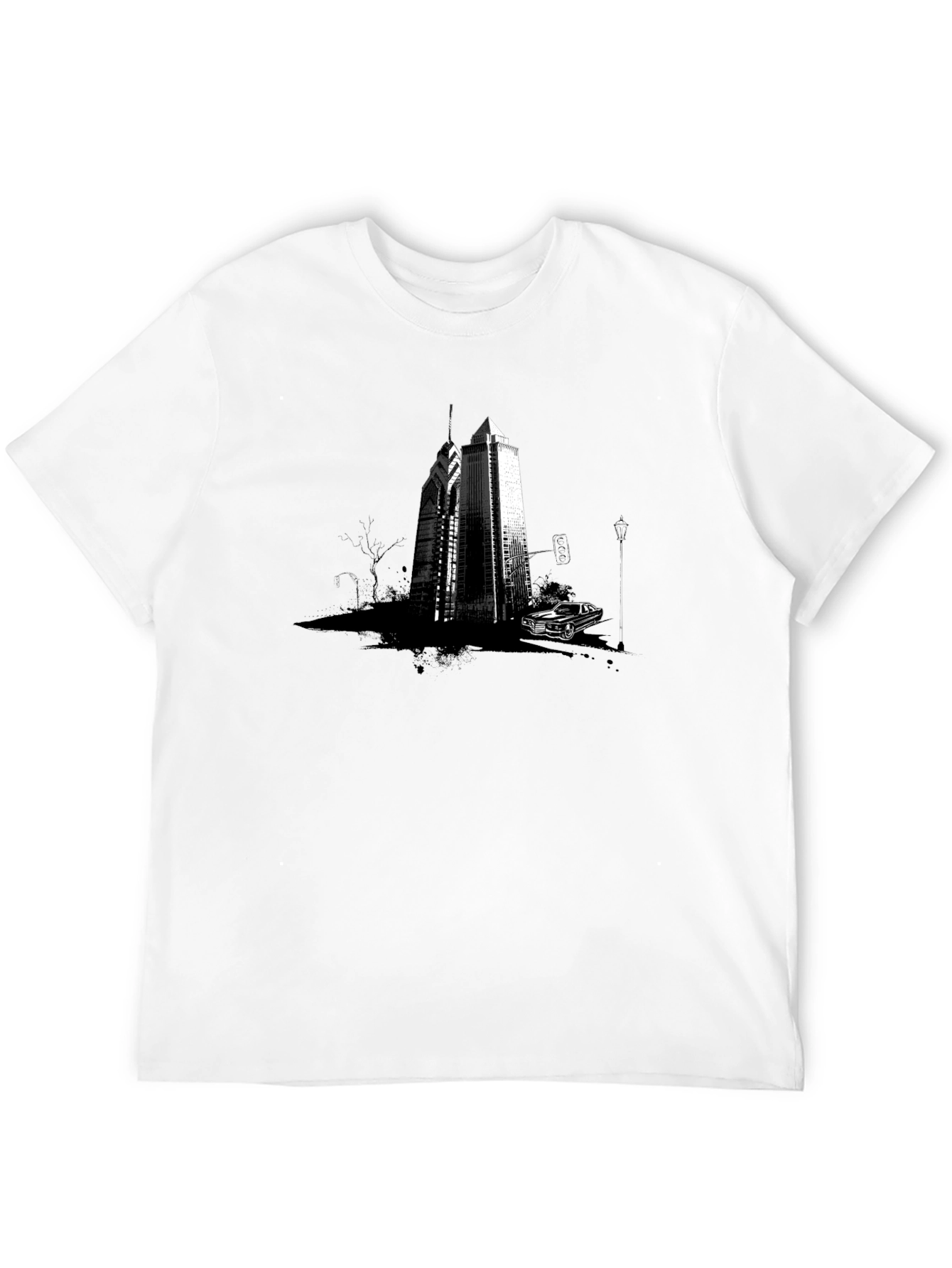 Cityscape Graphic Tee - Modern Streetwear Style