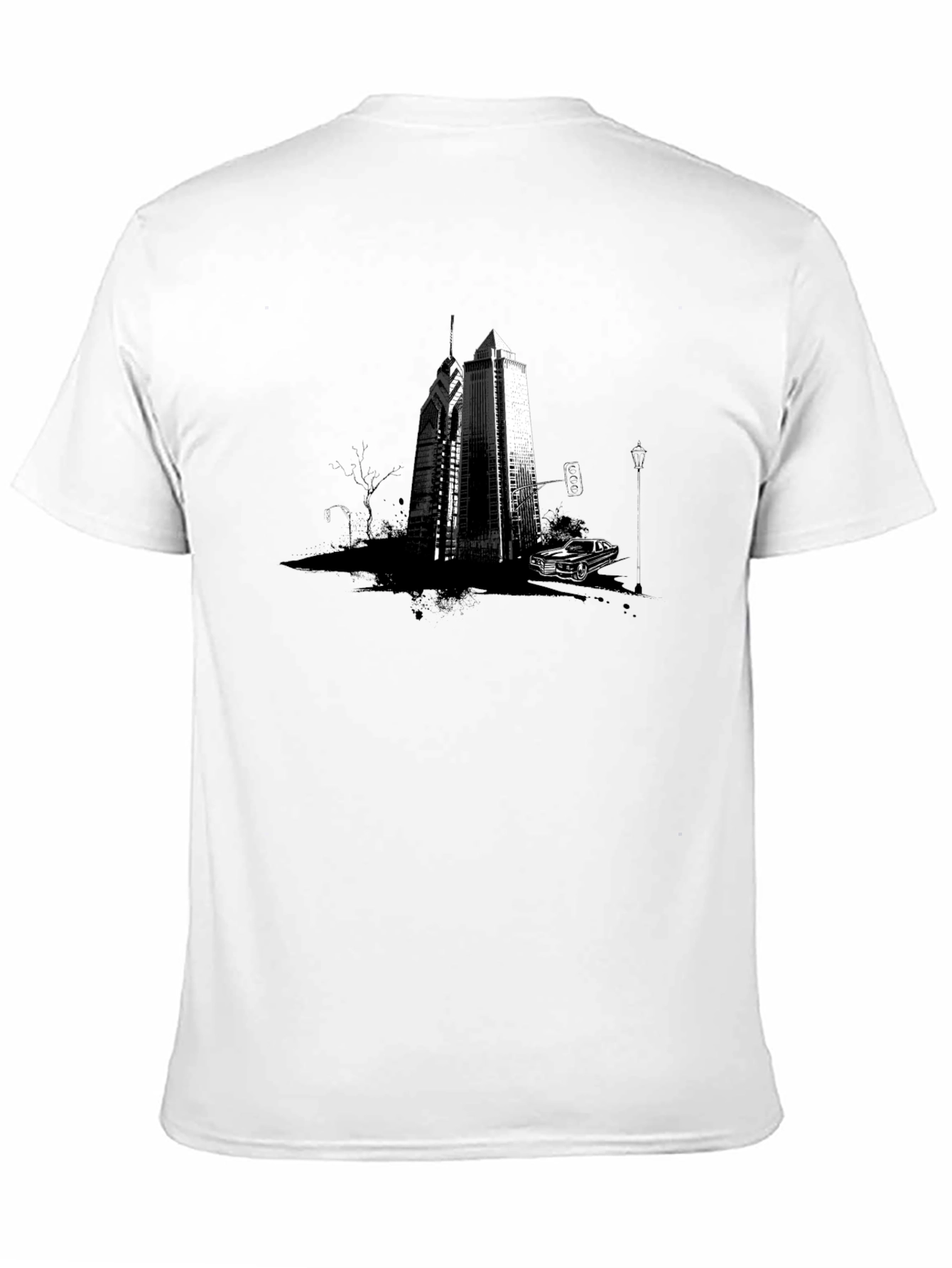Cityscape Graphic Tee - Modern Streetwear Style