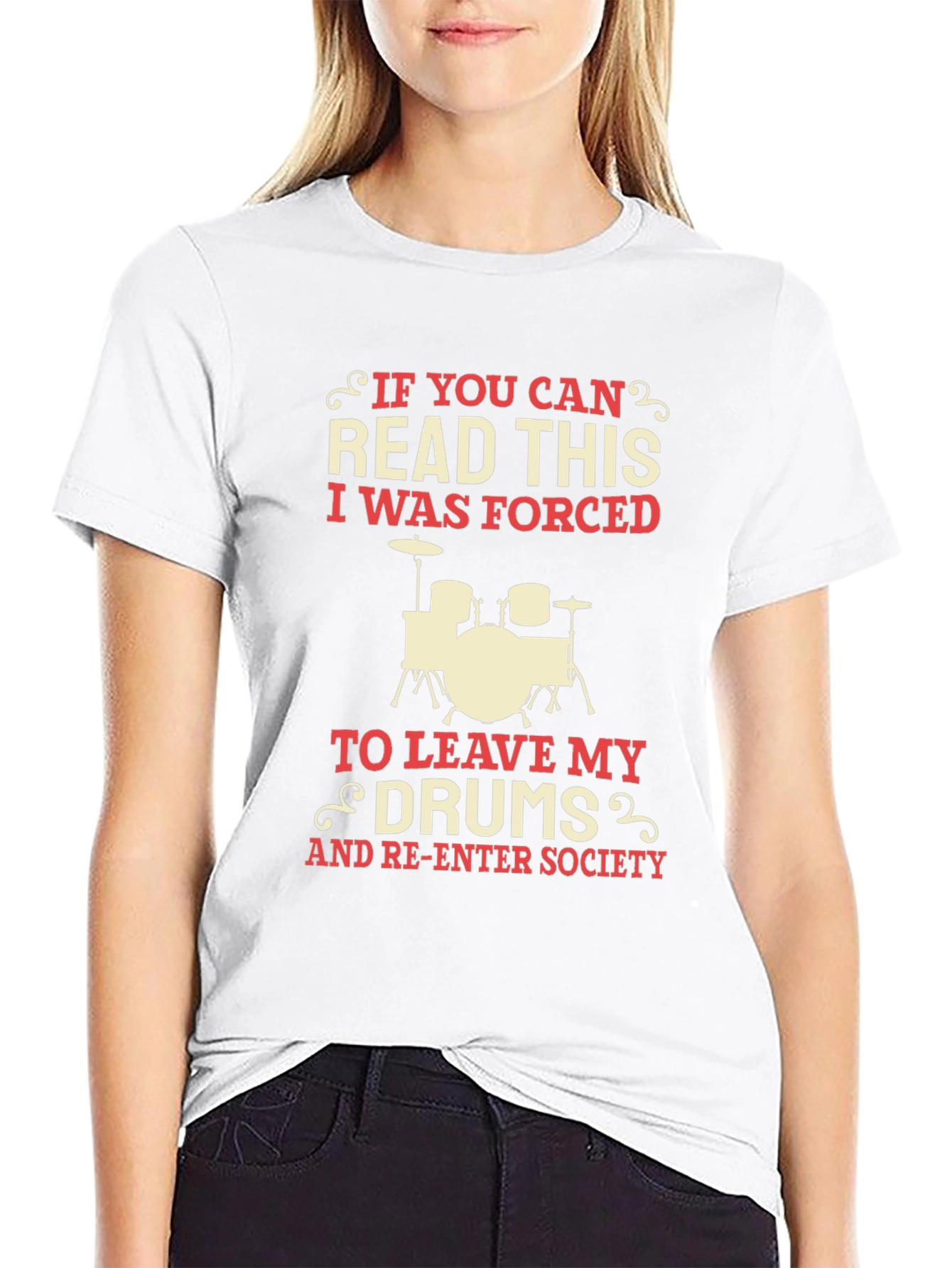 Drummer Forced to Leave Drums T-Shirt