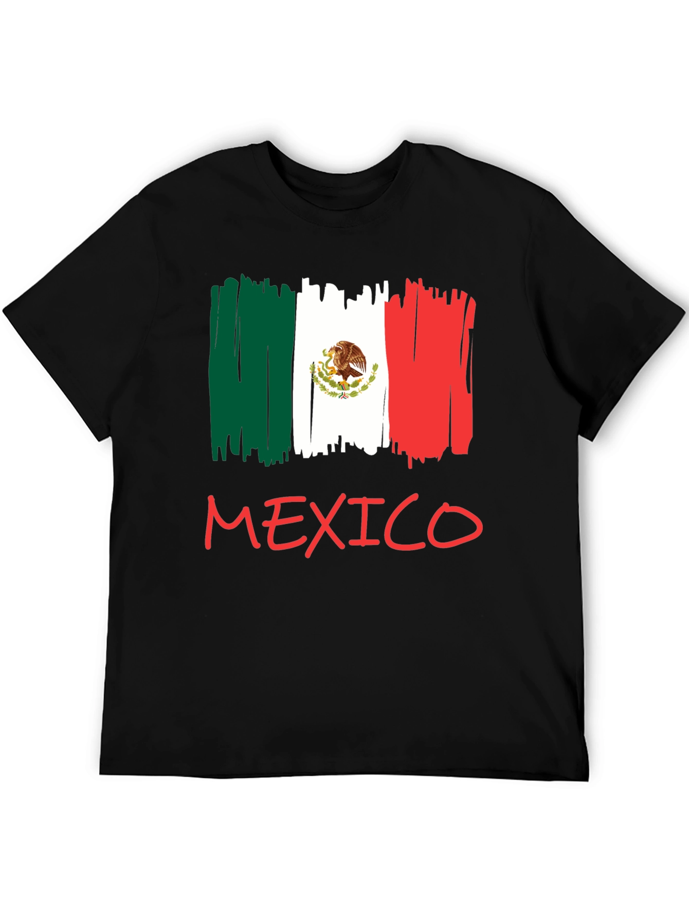 Mexico Flag T-Shirt - Black