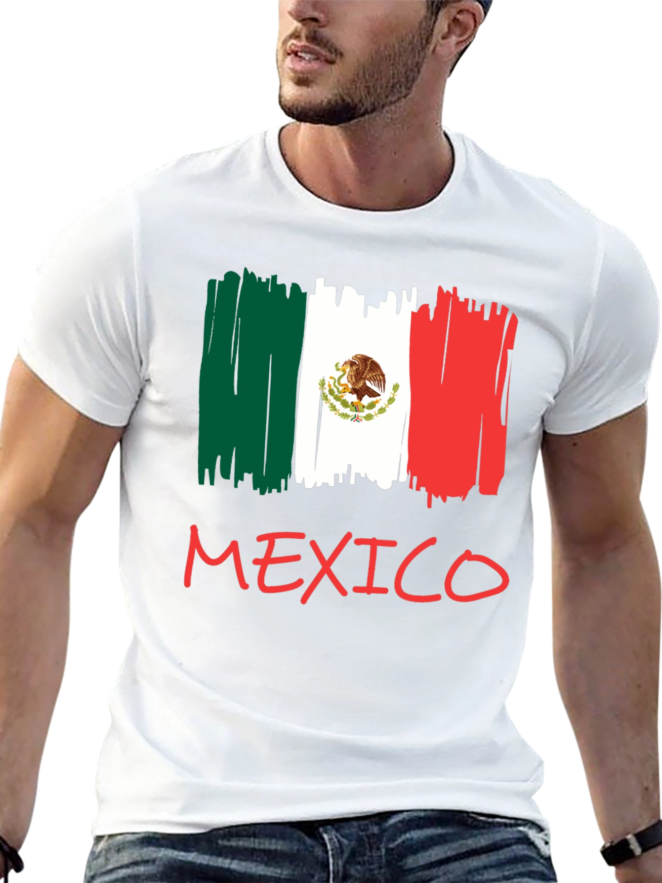 Mexico Flag T-Shirt - Black