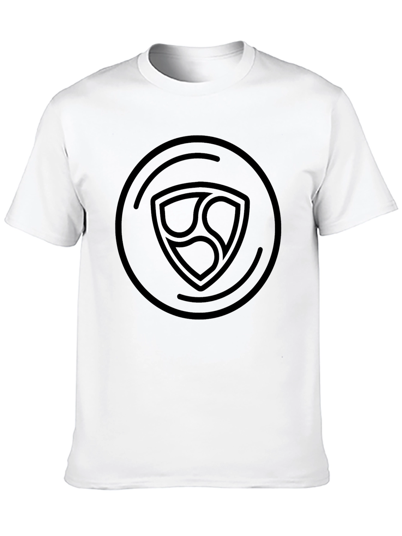 Black NEM Logo Graphic Tee - Crypto Fashion