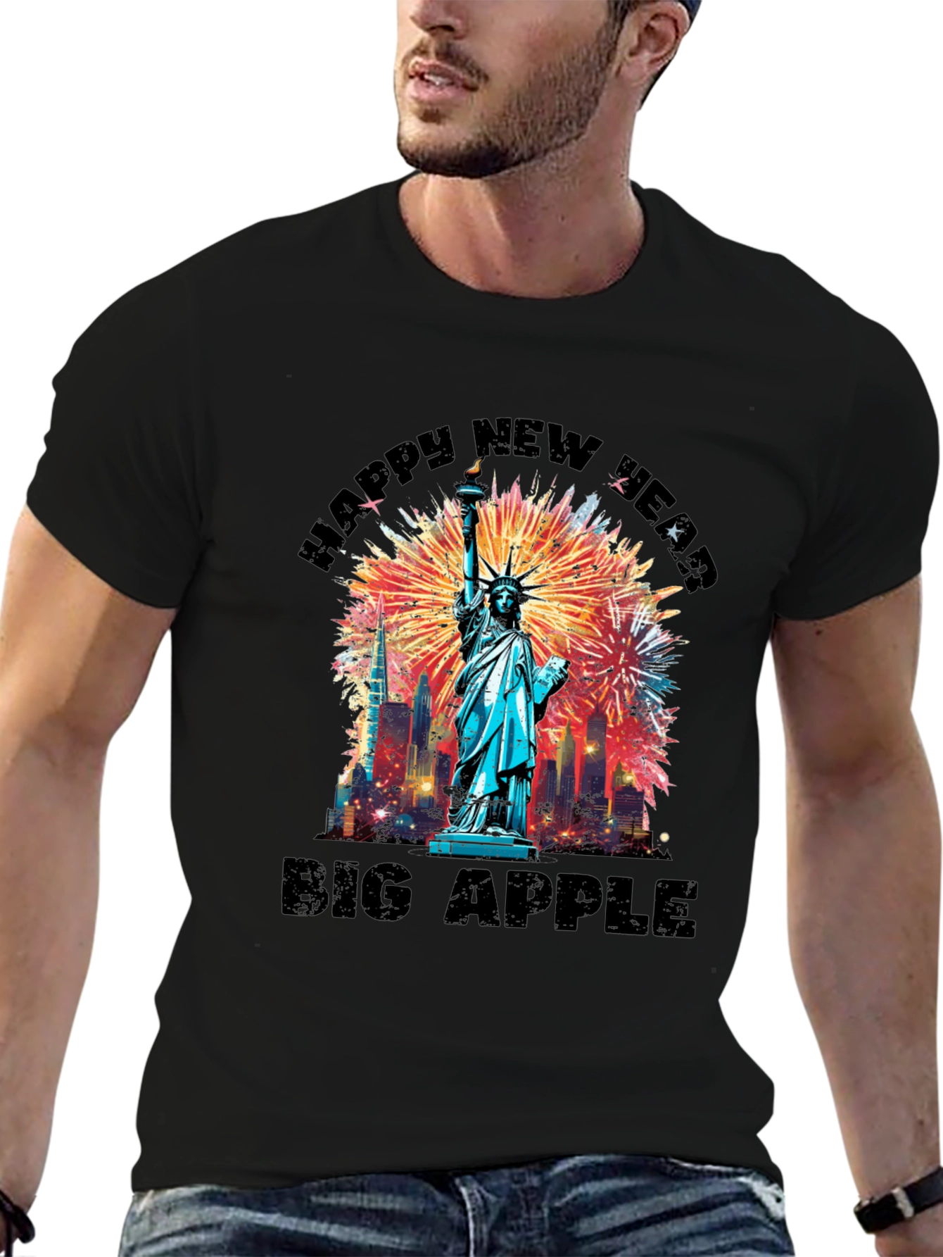 Happy New Year Big Apple T-Shirt