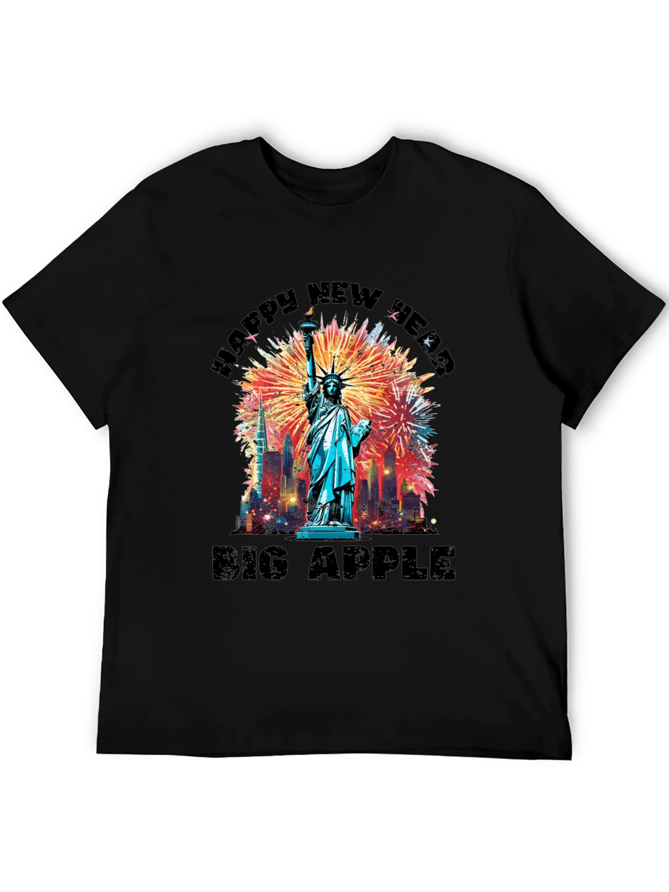 Happy New Year Big Apple T-Shirt