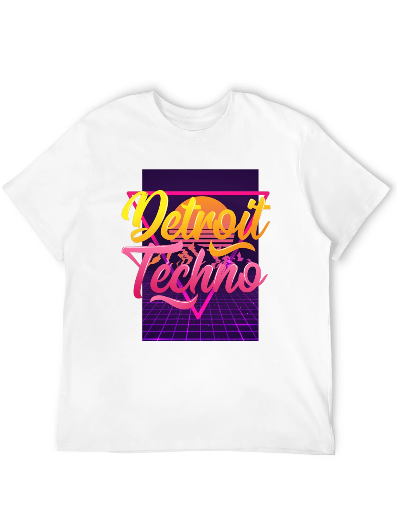 Detroit Techno T-Shirt 80s Synthwave Design