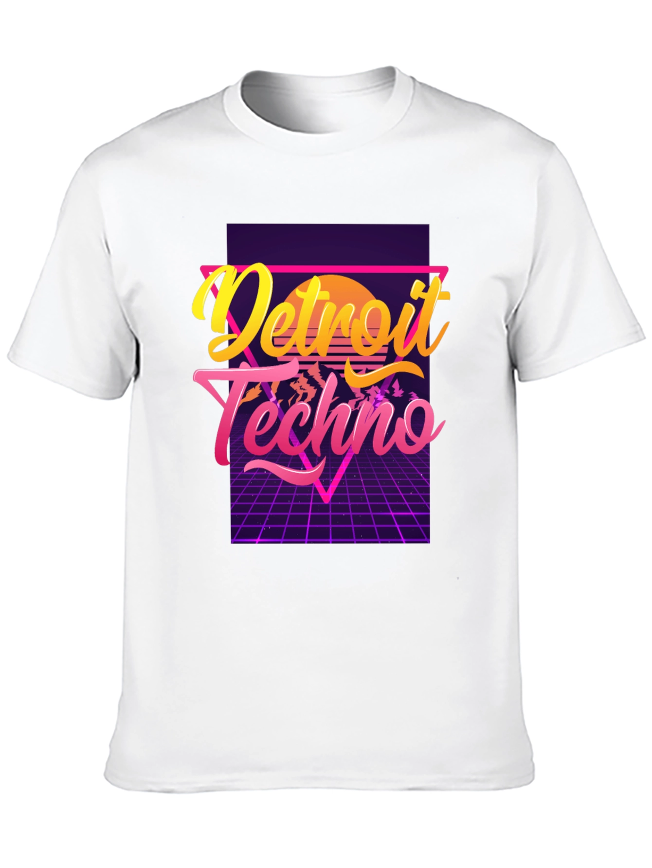 Detroit Techno T-Shirt 80s Synthwave Design