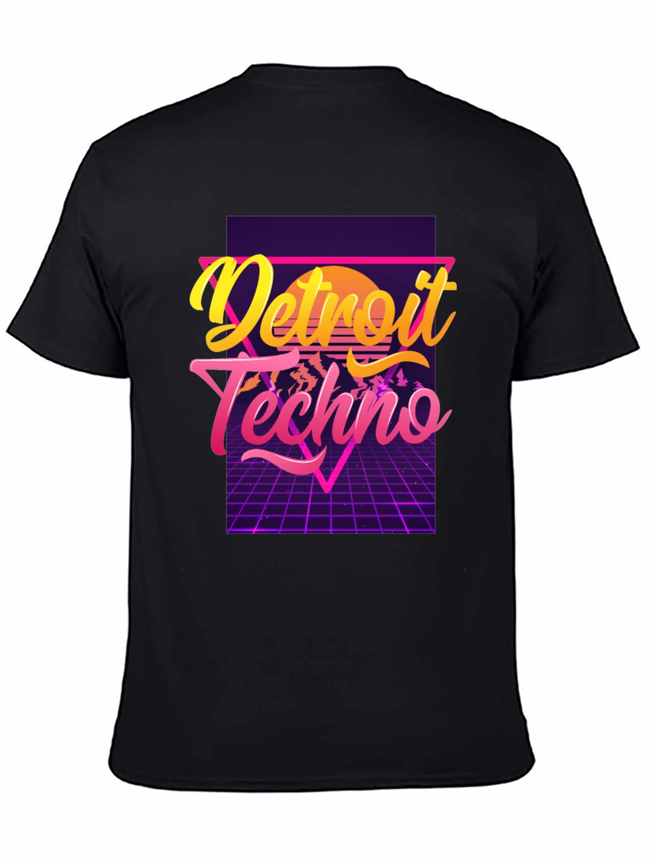 Detroit Techno T-Shirt 80s Synthwave Design