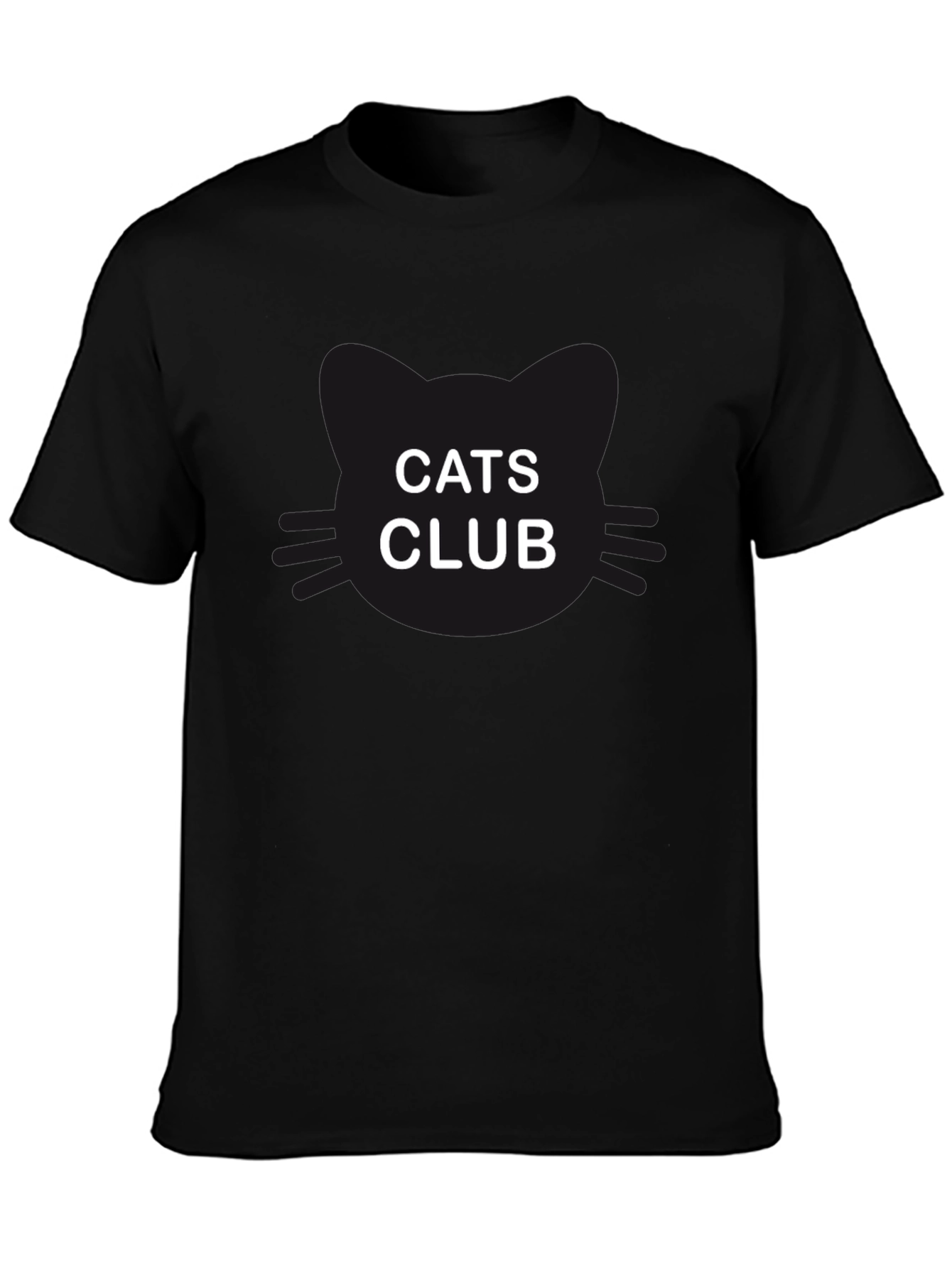 Cats Club Black T-Shirt
