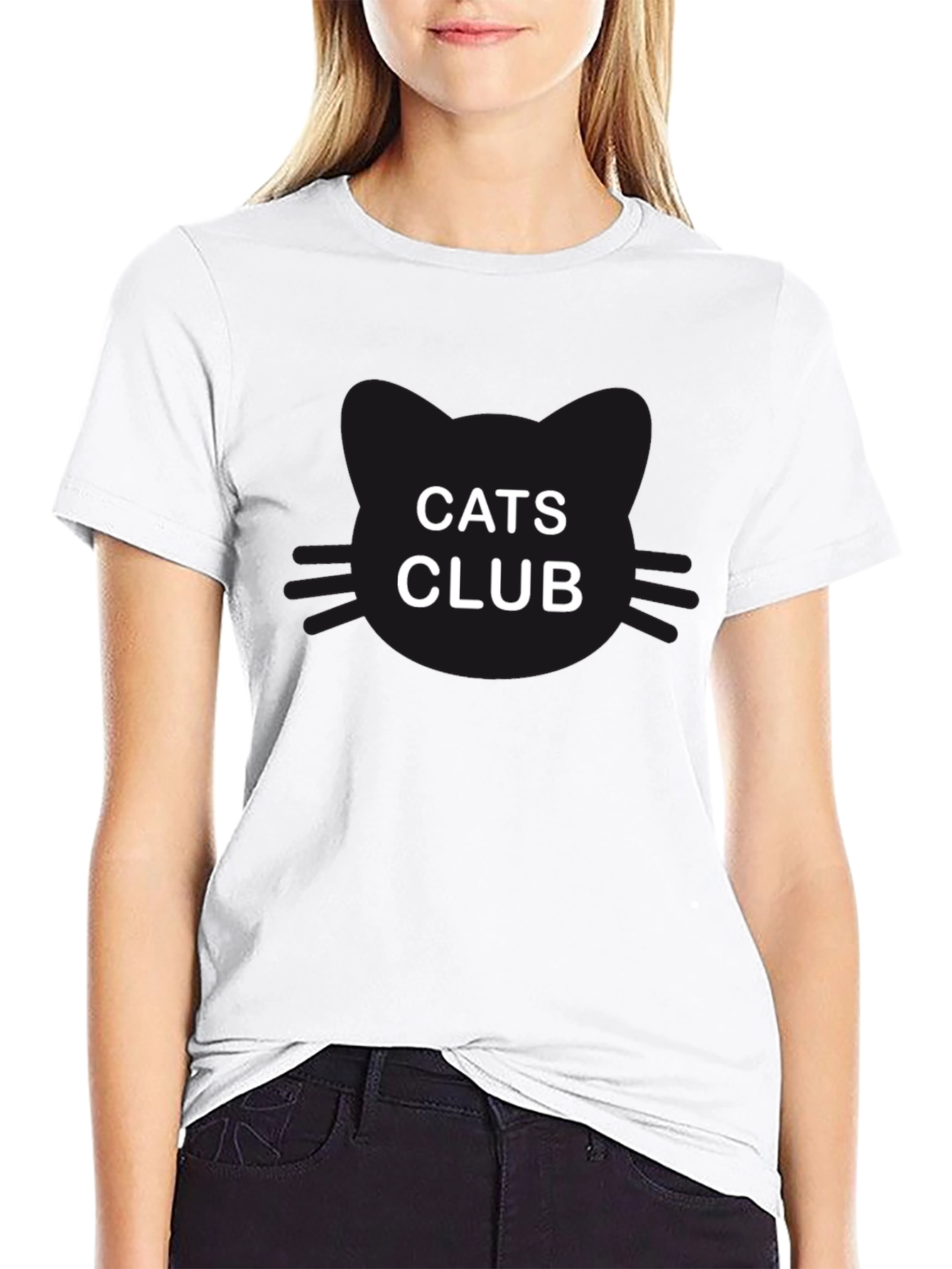 Cats Club Black T-Shirt