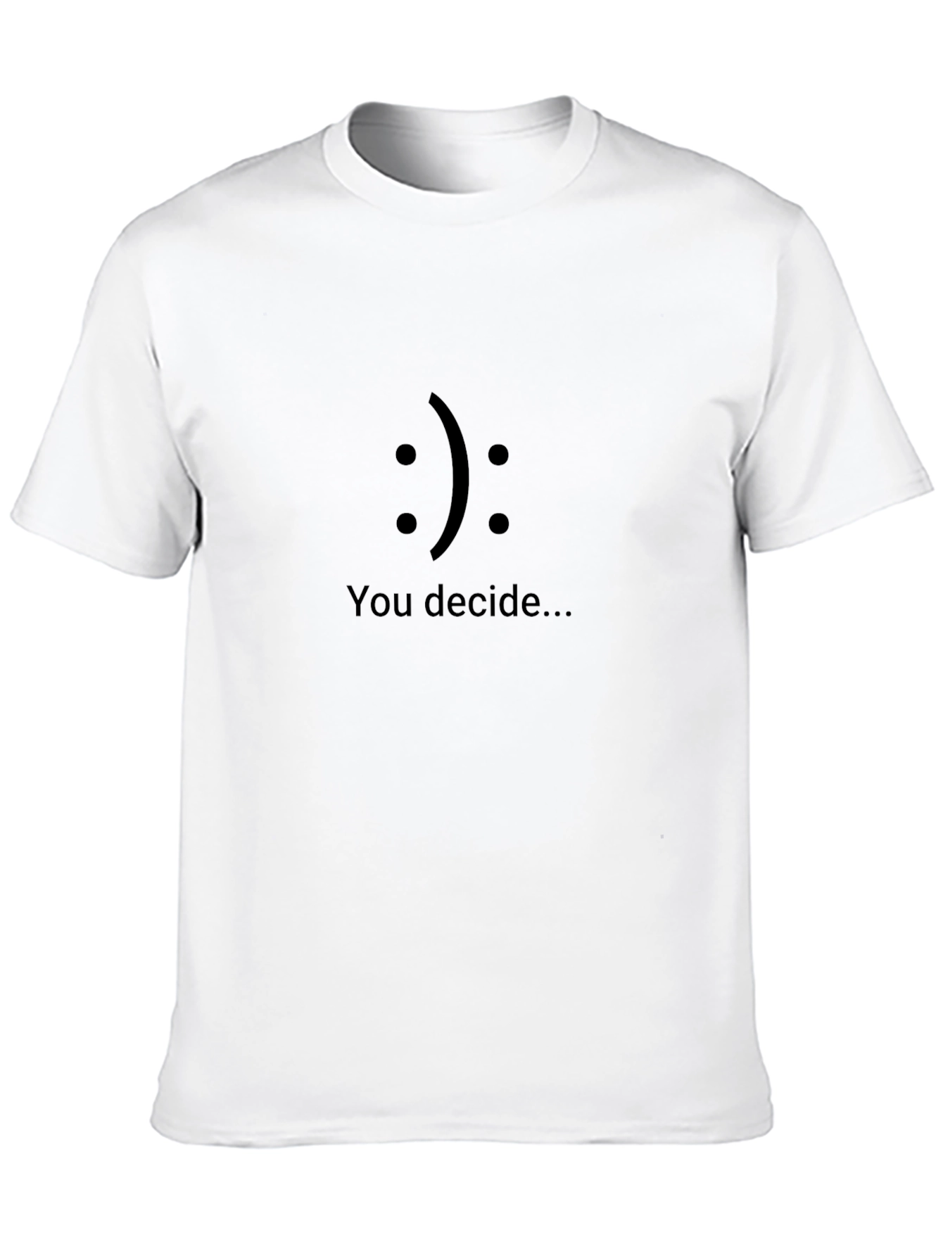 You Decide T-Shirt - Mens Black Graphic Tee