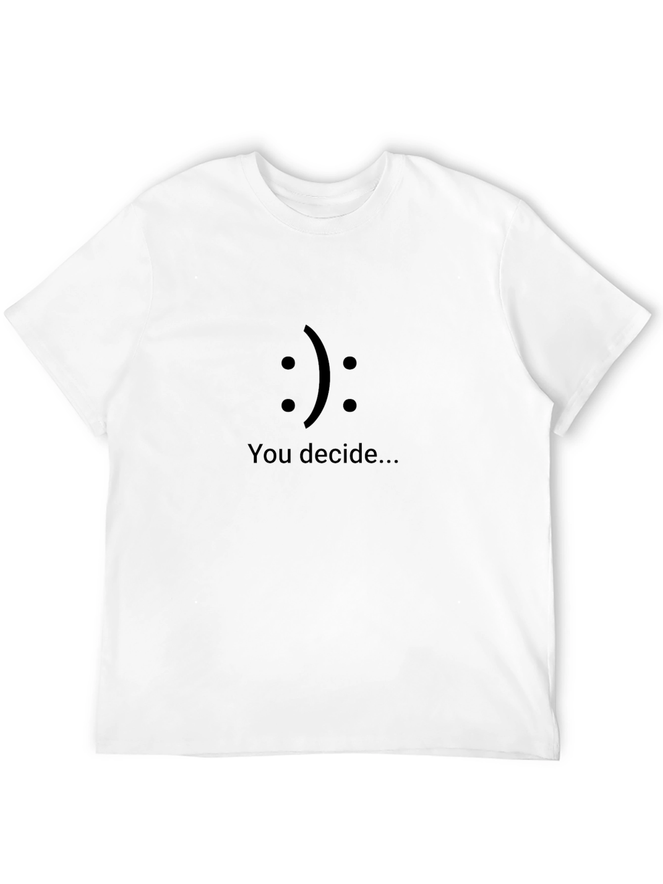 You Decide T-Shirt - Mens Black Graphic Tee