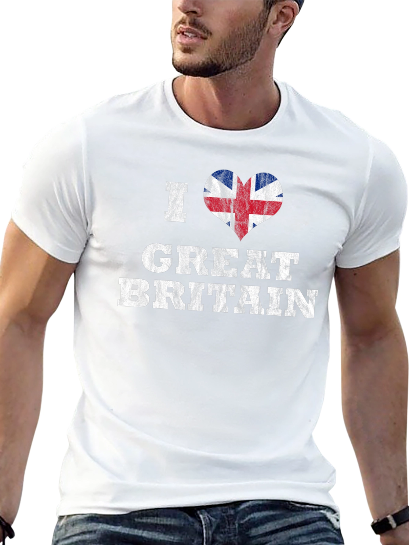 I Heart Great Britain Black T-Shirt