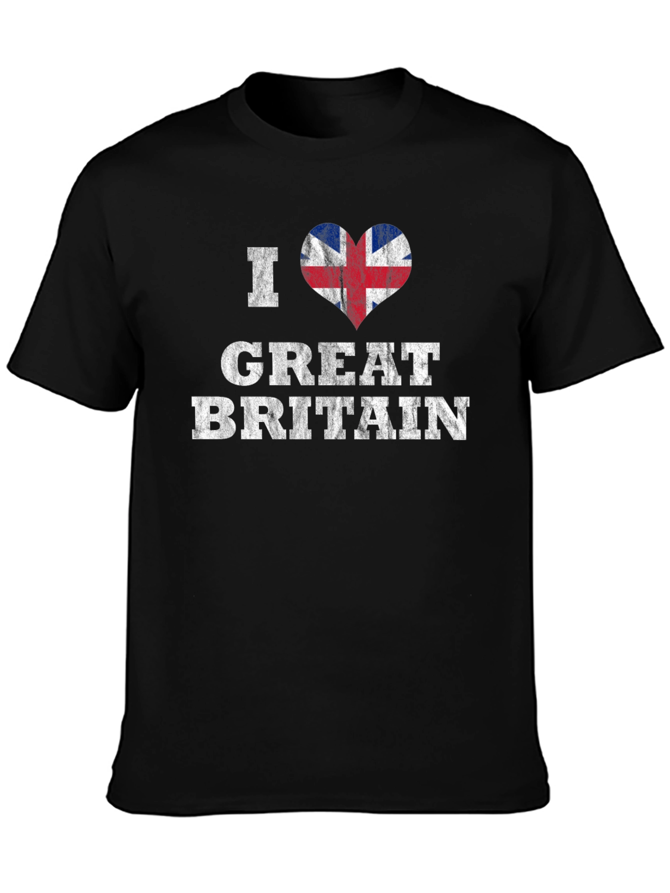 I Heart Great Britain Black T-Shirt