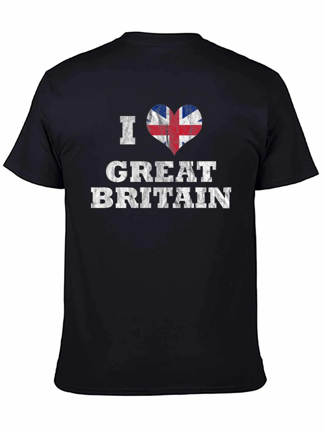 I Heart Great Britain Black T-Shirt