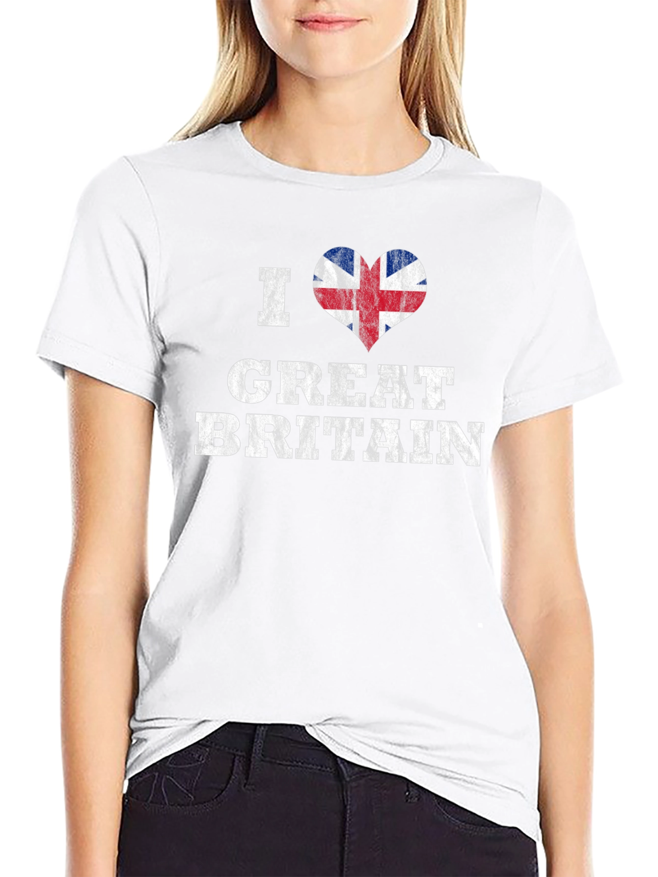 I Heart Great Britain Black T-Shirt