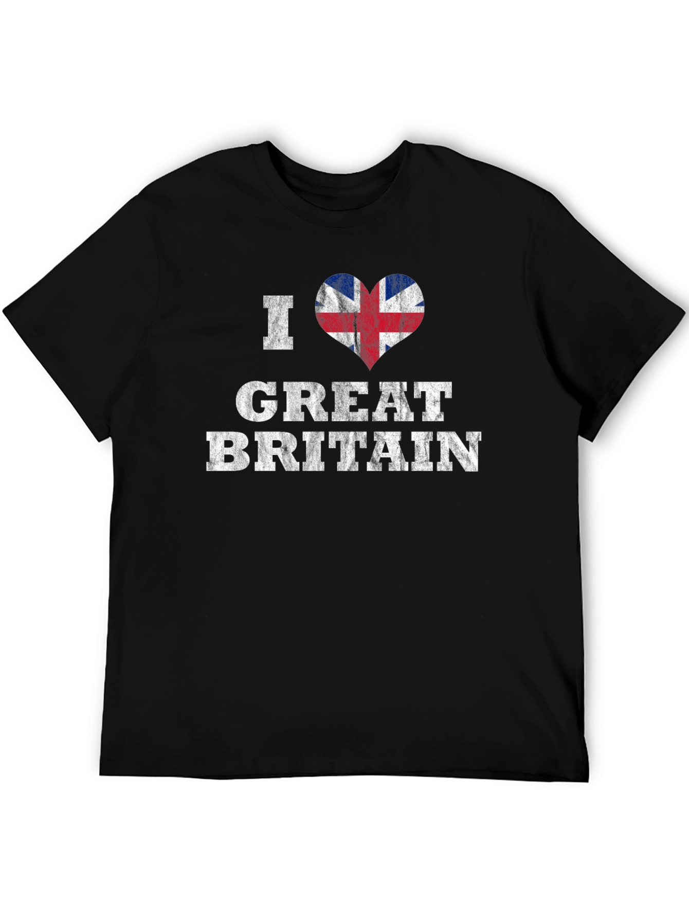 I Heart Great Britain Black T-Shirt