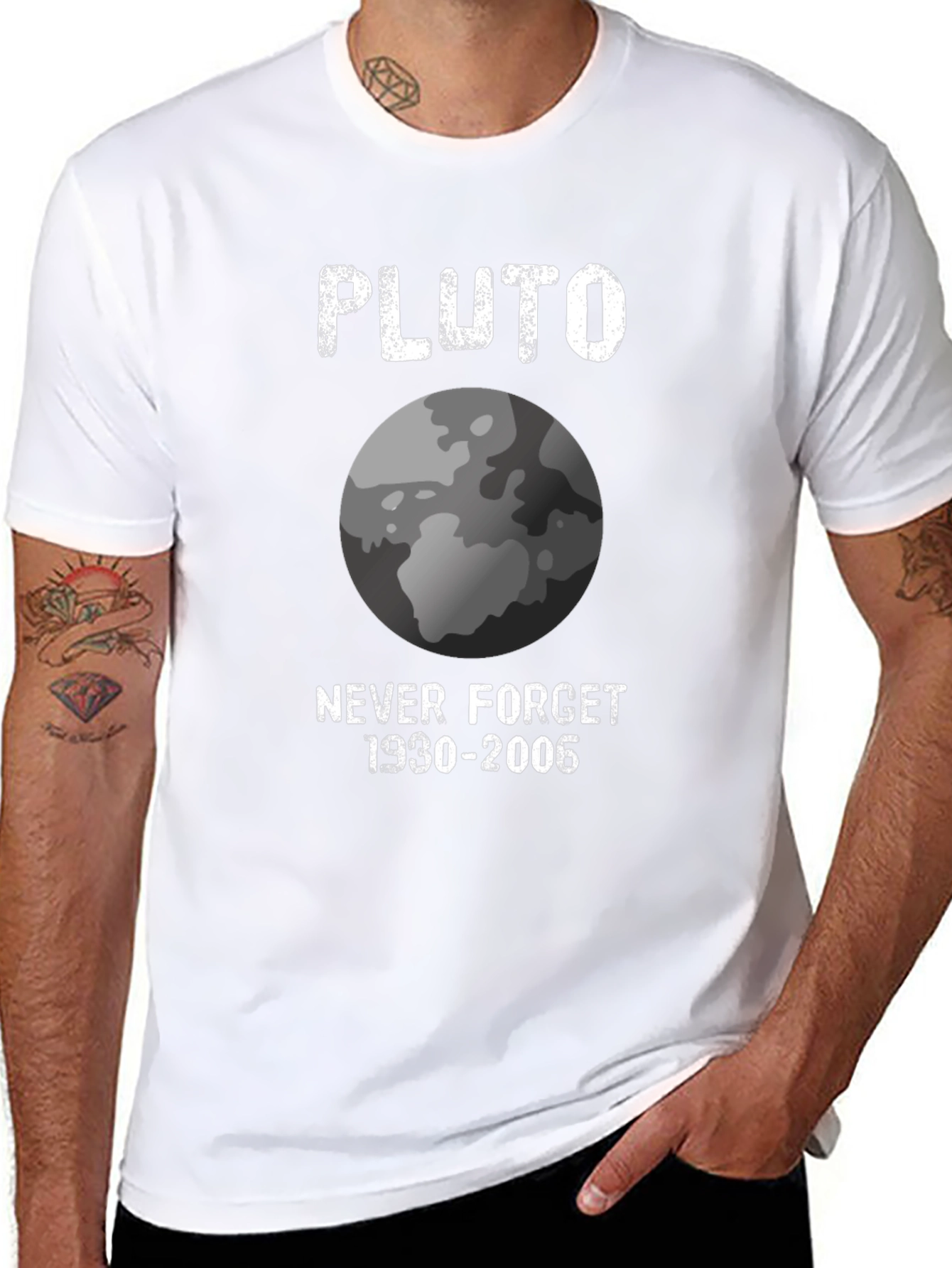 Pluto Never Forget T-Shirt Retro Design