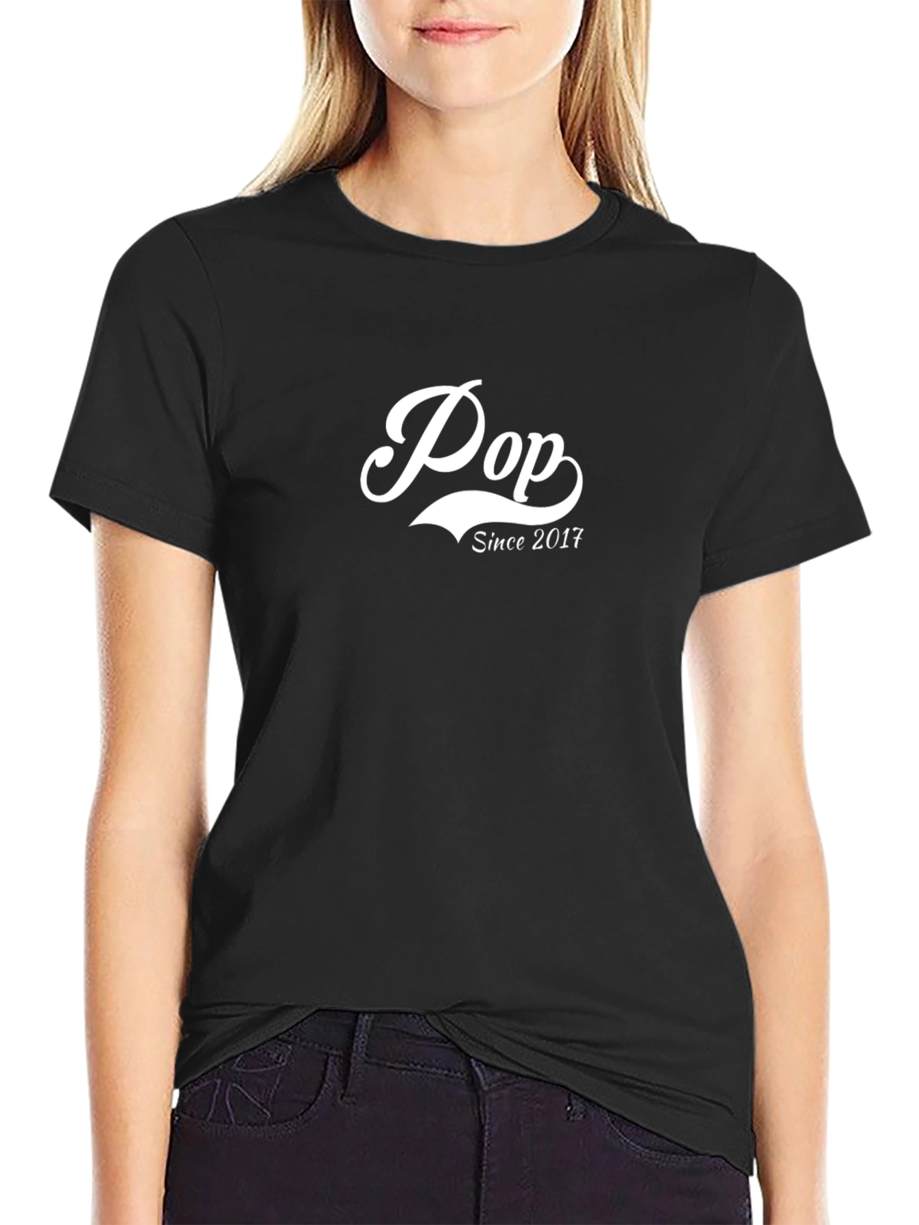 Pop Since 2017 Black Graphic Tee