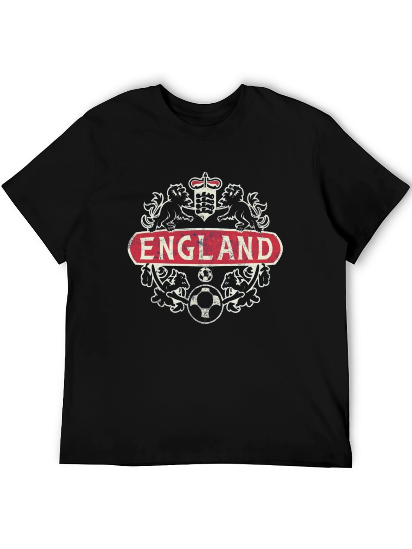 England Crest Soccer T-Shirt - Black