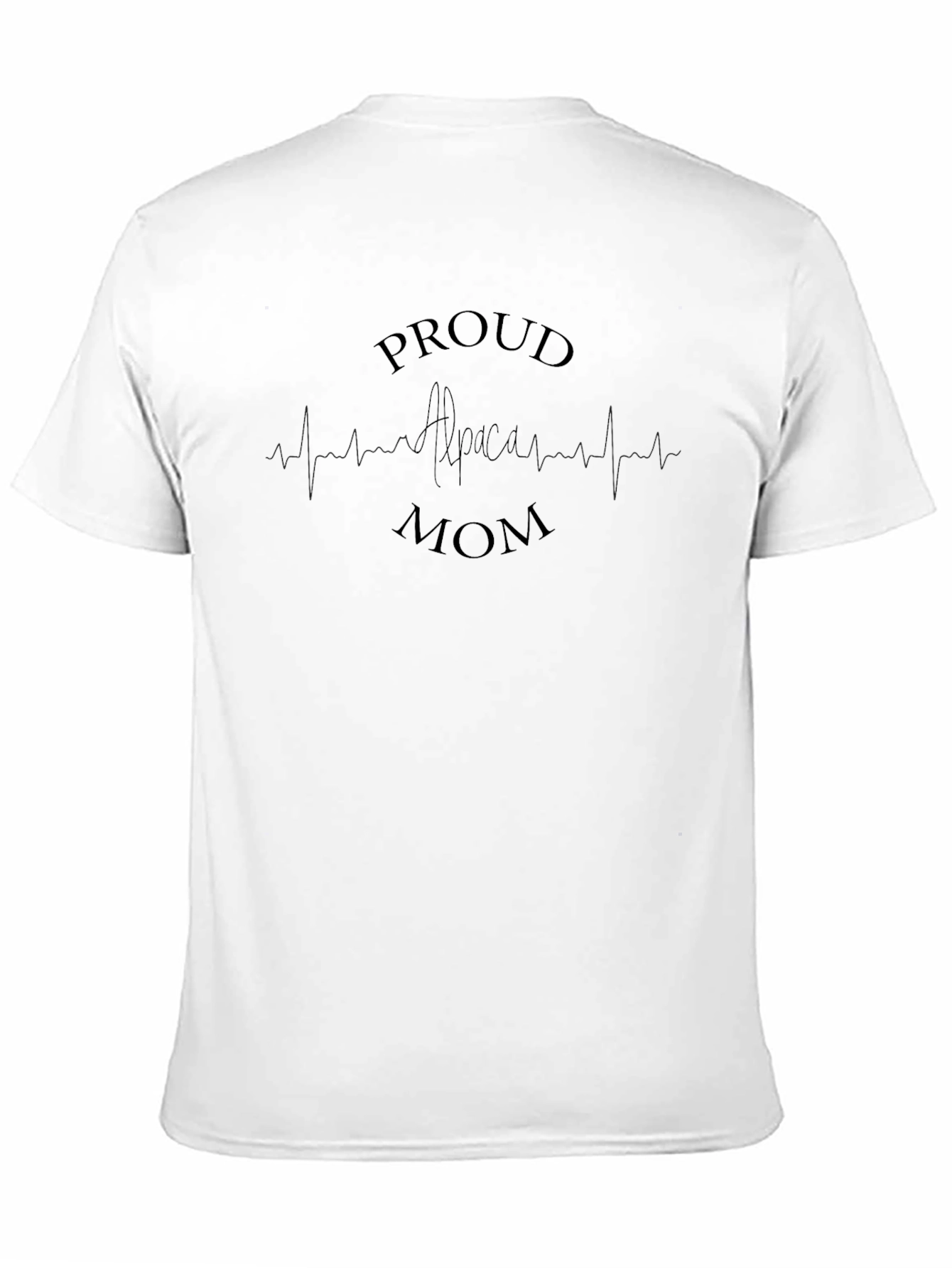 Proud Alpaca Mom Black T-Shirt
