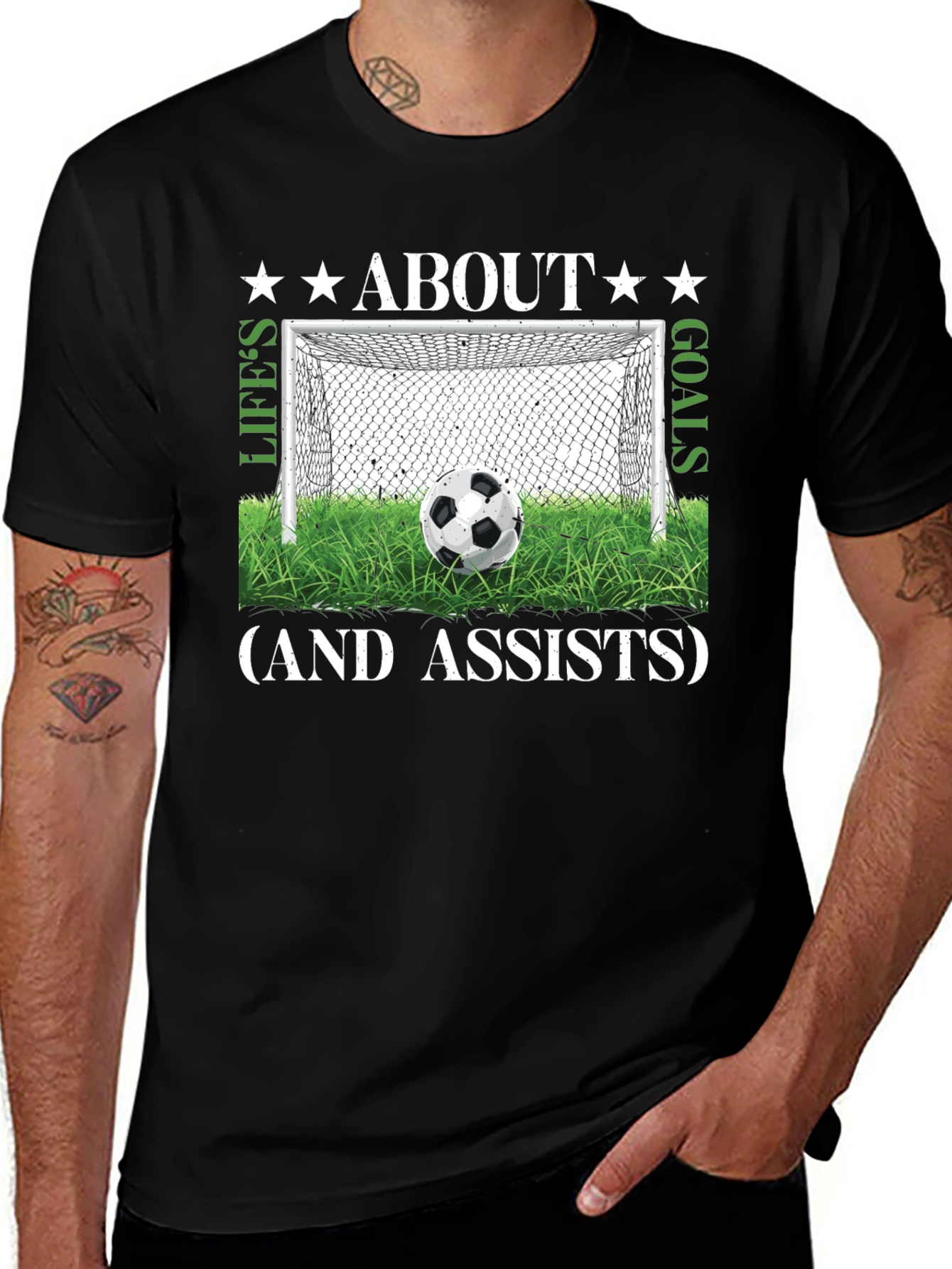 Lifes Goals & Assists Soccer T-Shirt