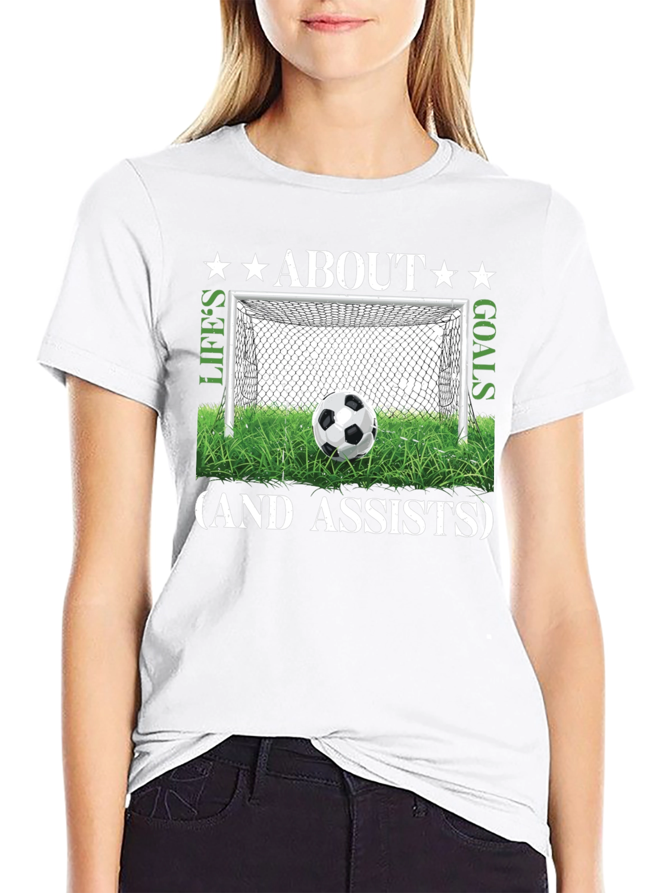 Lifes Goals & Assists Soccer T-Shirt