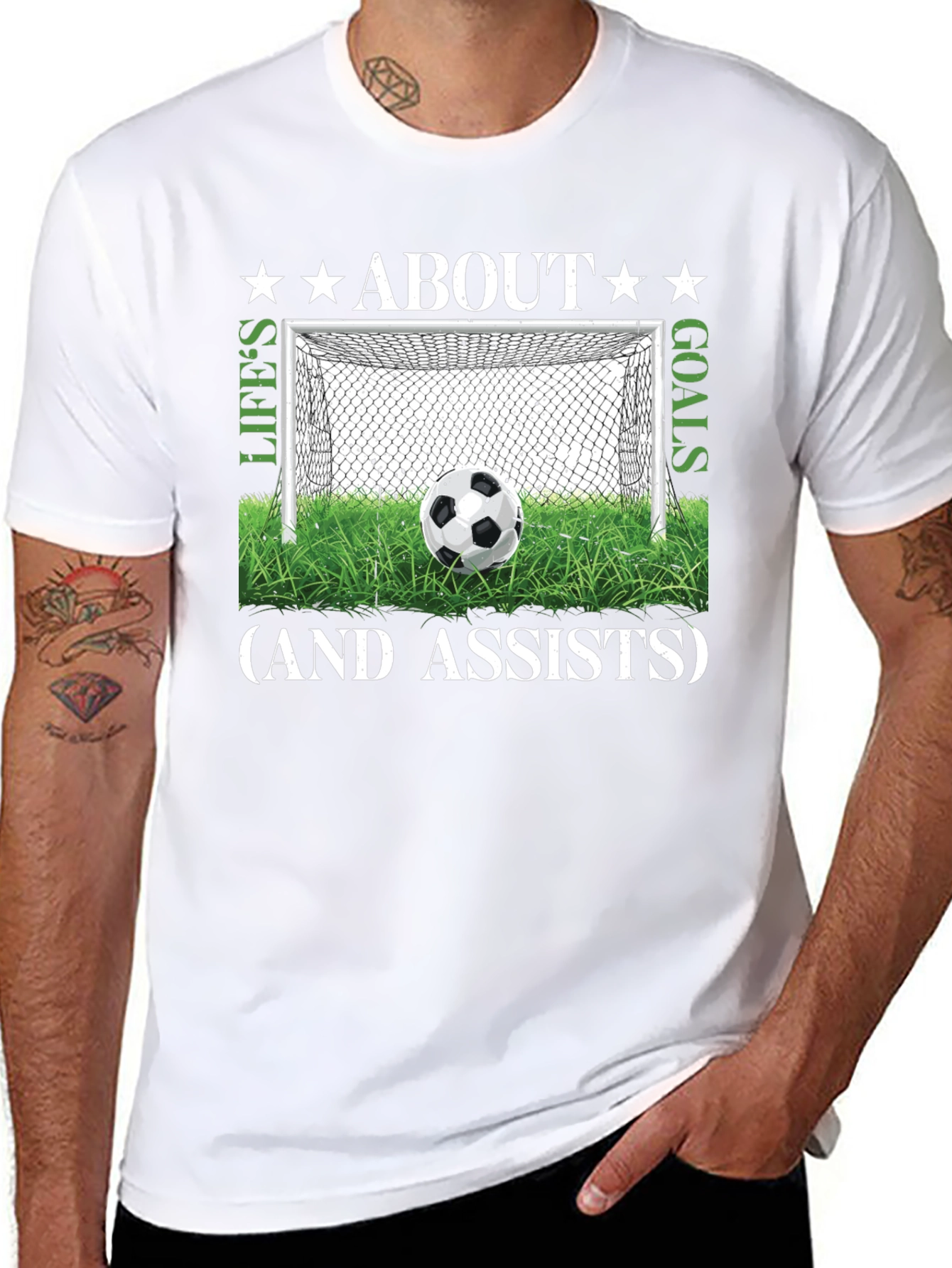 Lifes Goals & Assists Soccer T-Shirt
