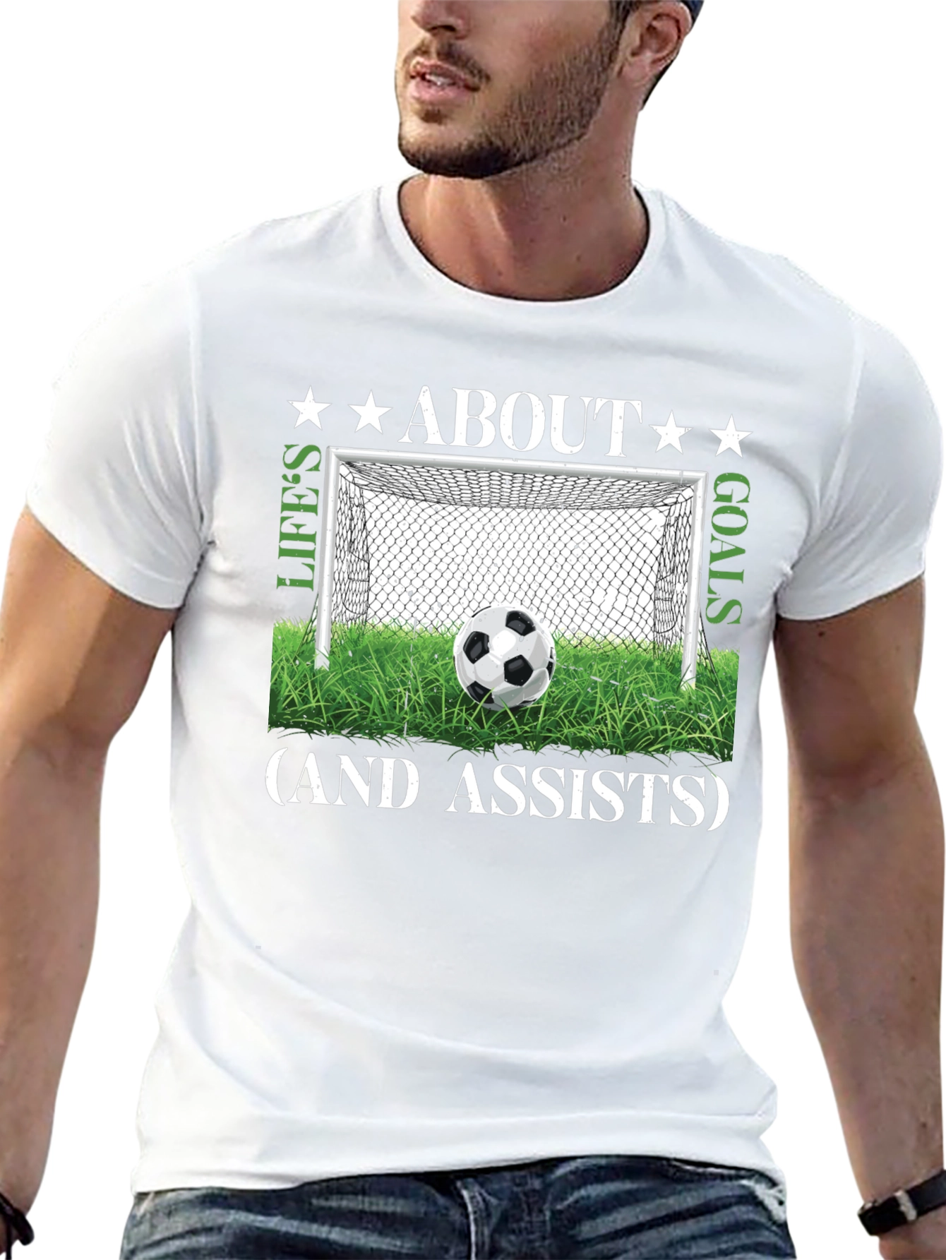 Lifes Goals & Assists Soccer T-Shirt