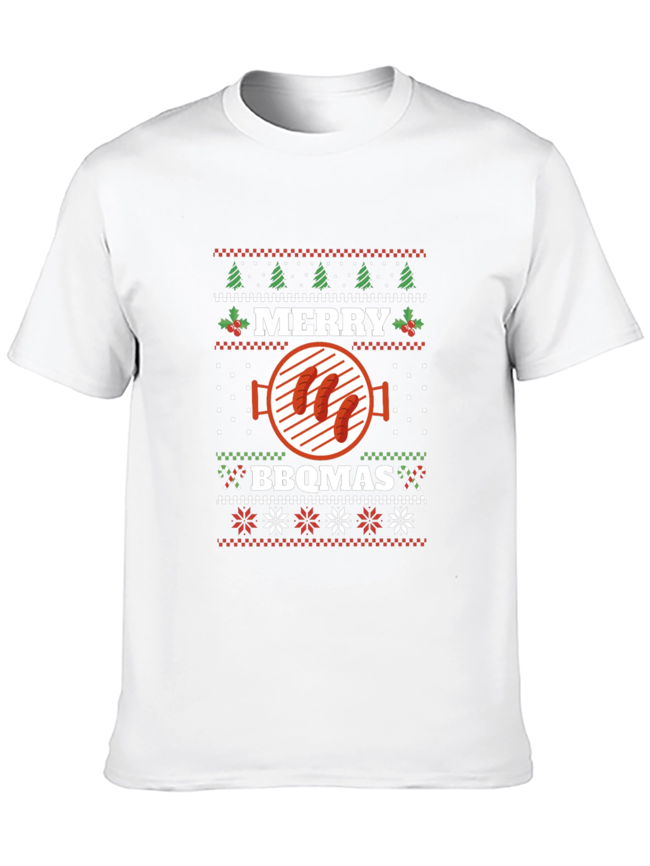 Merry BBQmas Ugly Christmas T-Shirt