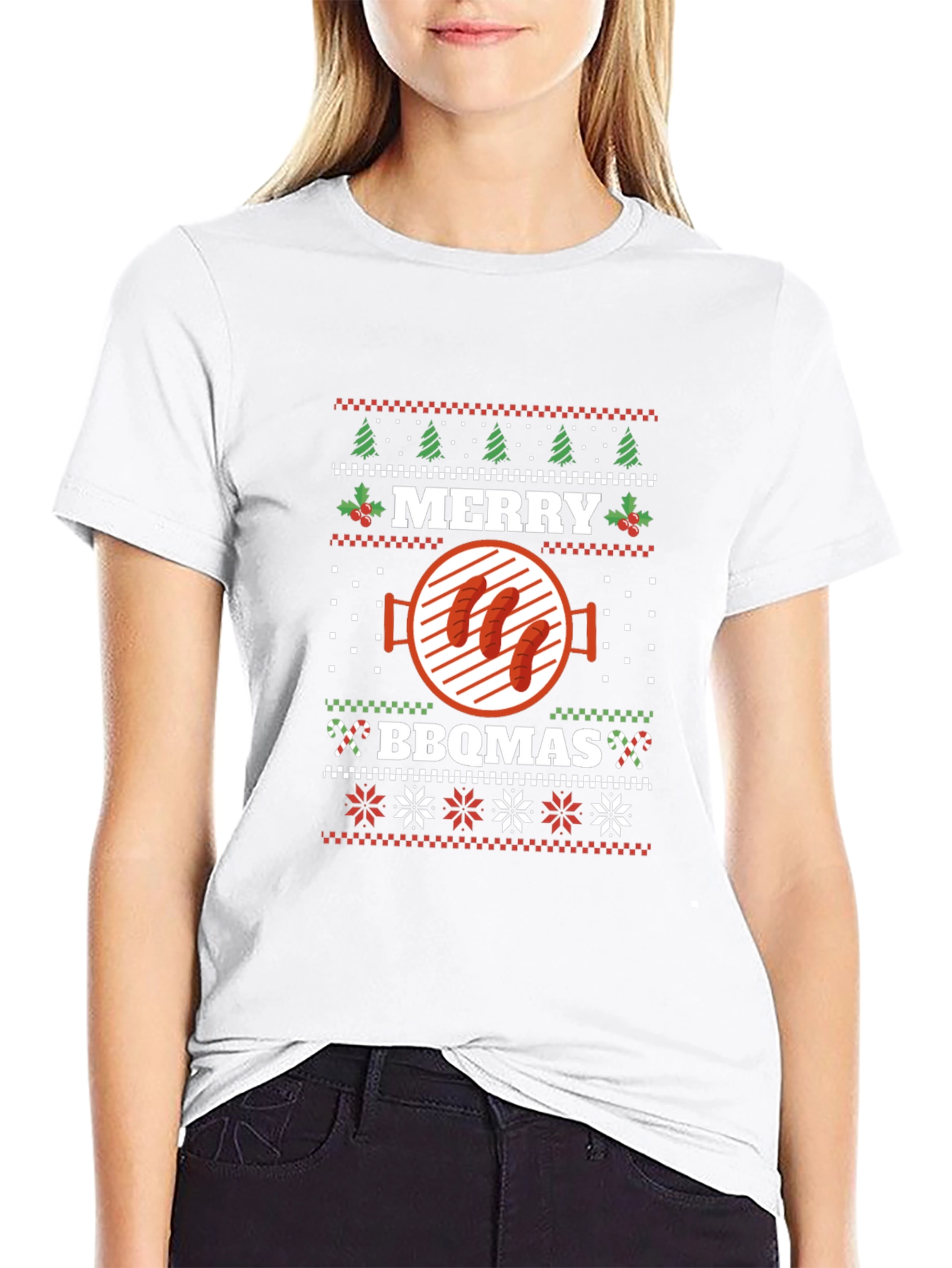 Merry BBQmas Ugly Christmas T-Shirt