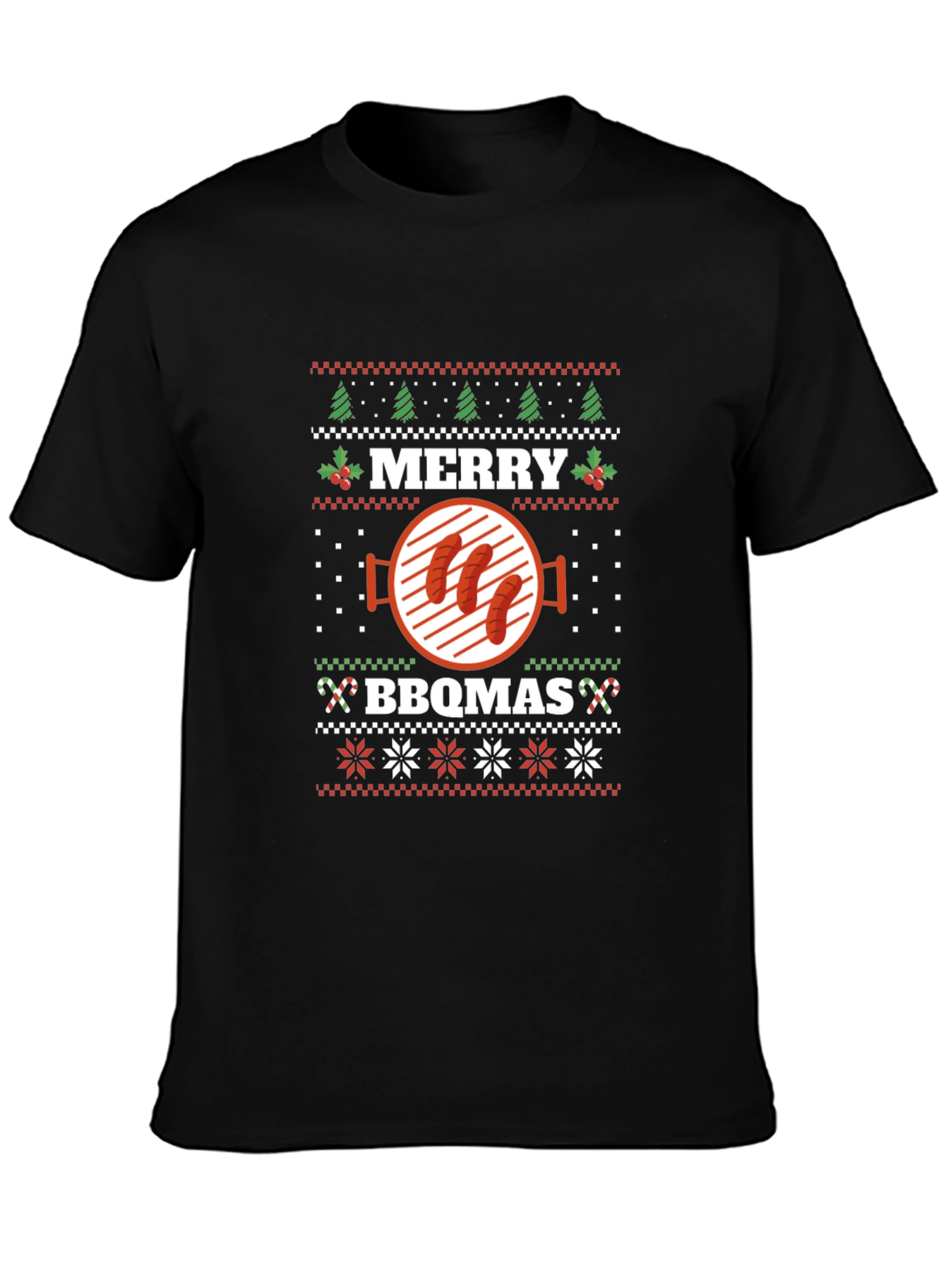 Merry BBQmas Ugly Christmas T-Shirt