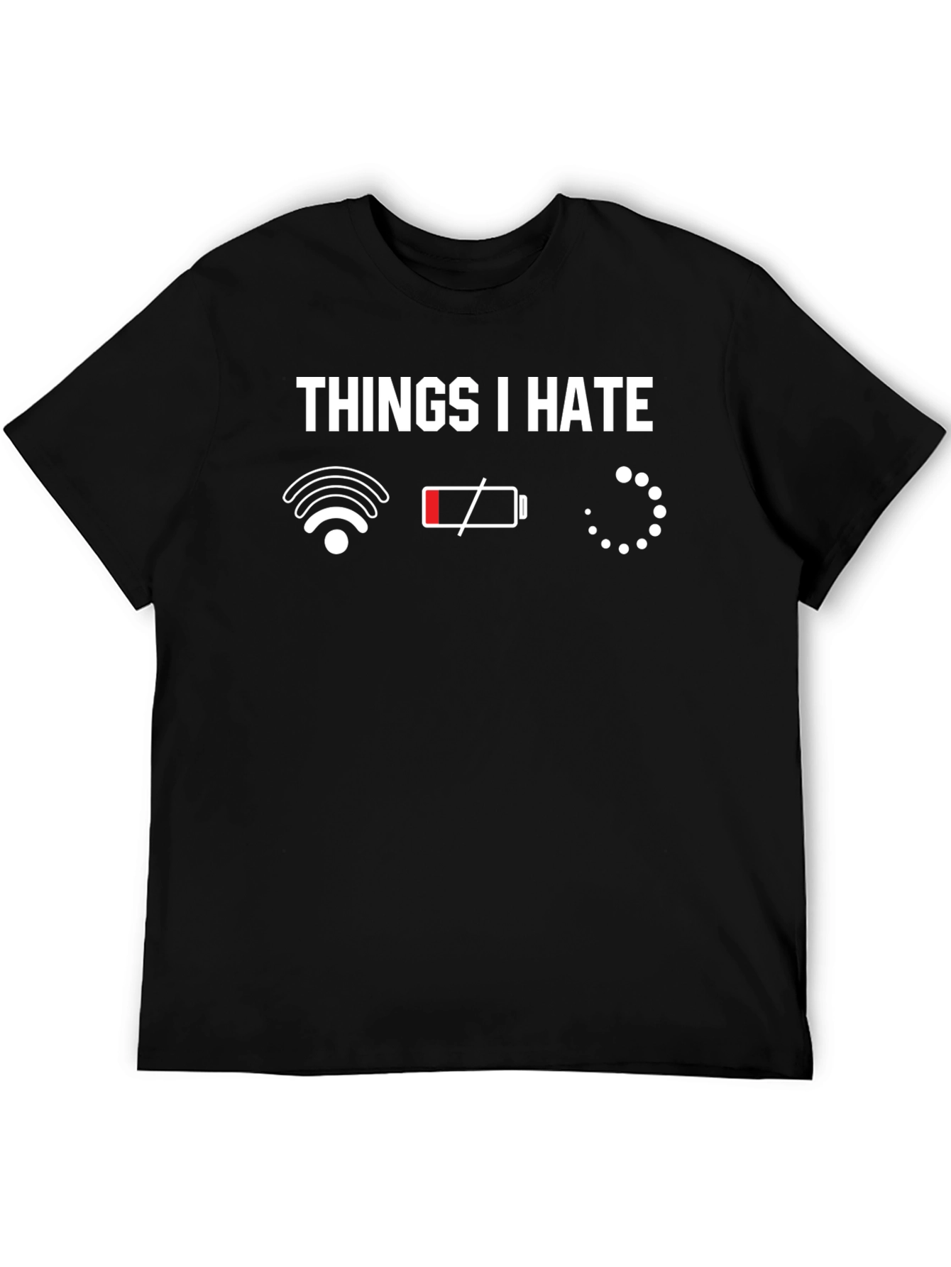 Things I Hate Graphic T-Shirt - Black