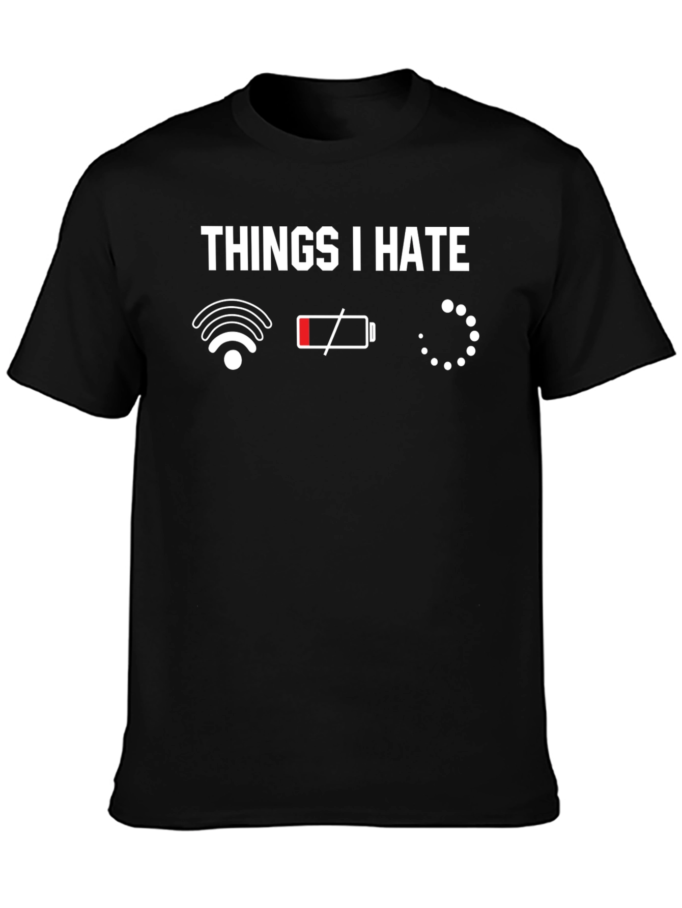 Things I Hate Graphic T-Shirt - Black