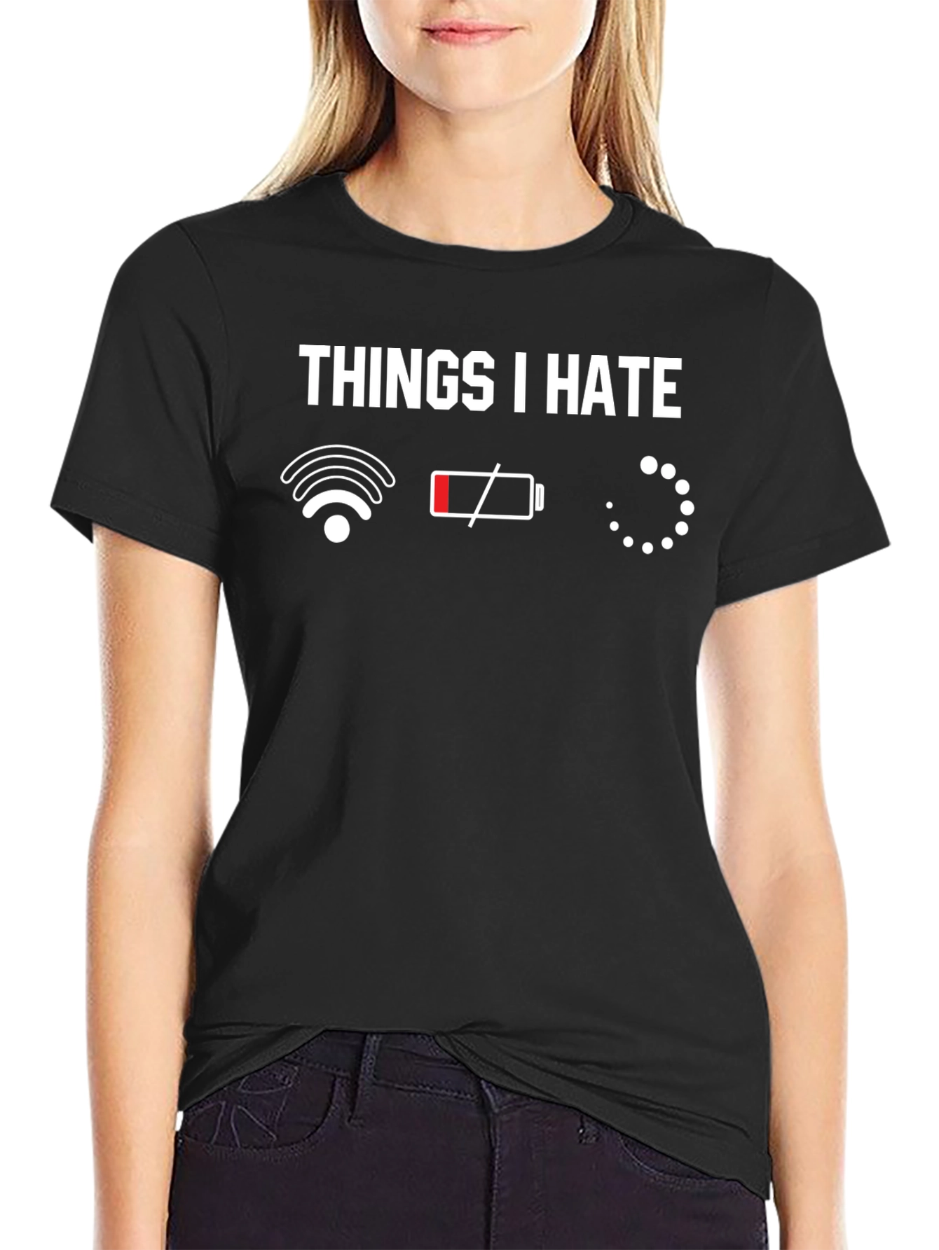 Things I Hate Graphic T-Shirt - Black
