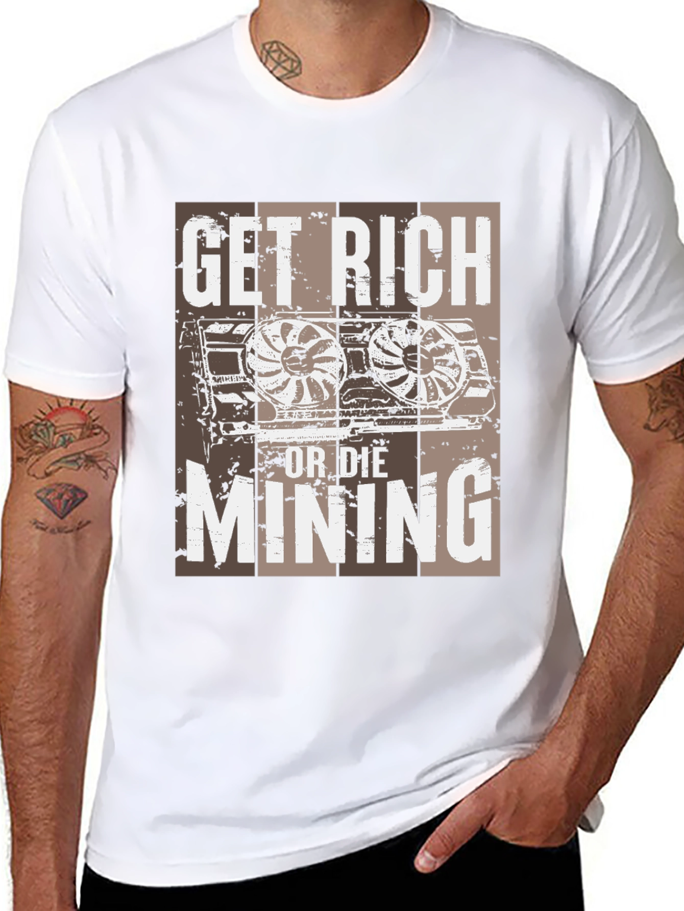 Get Rich or Die Mining T-Shirt
