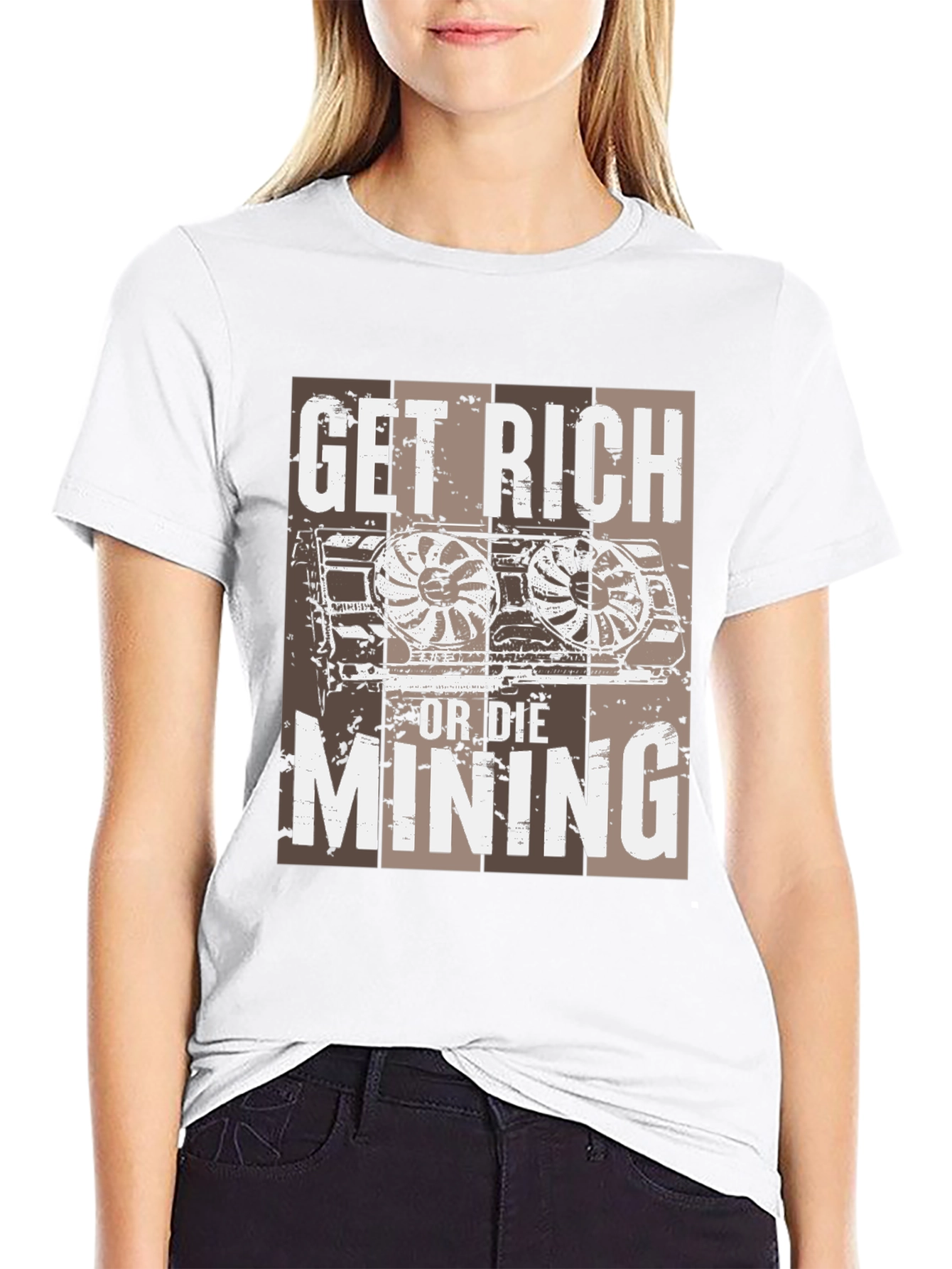 Get Rich or Die Mining T-Shirt