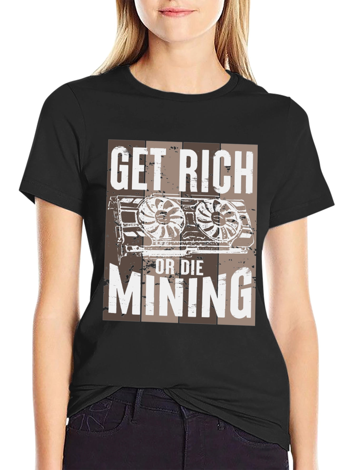 Get Rich or Die Mining T-Shirt
