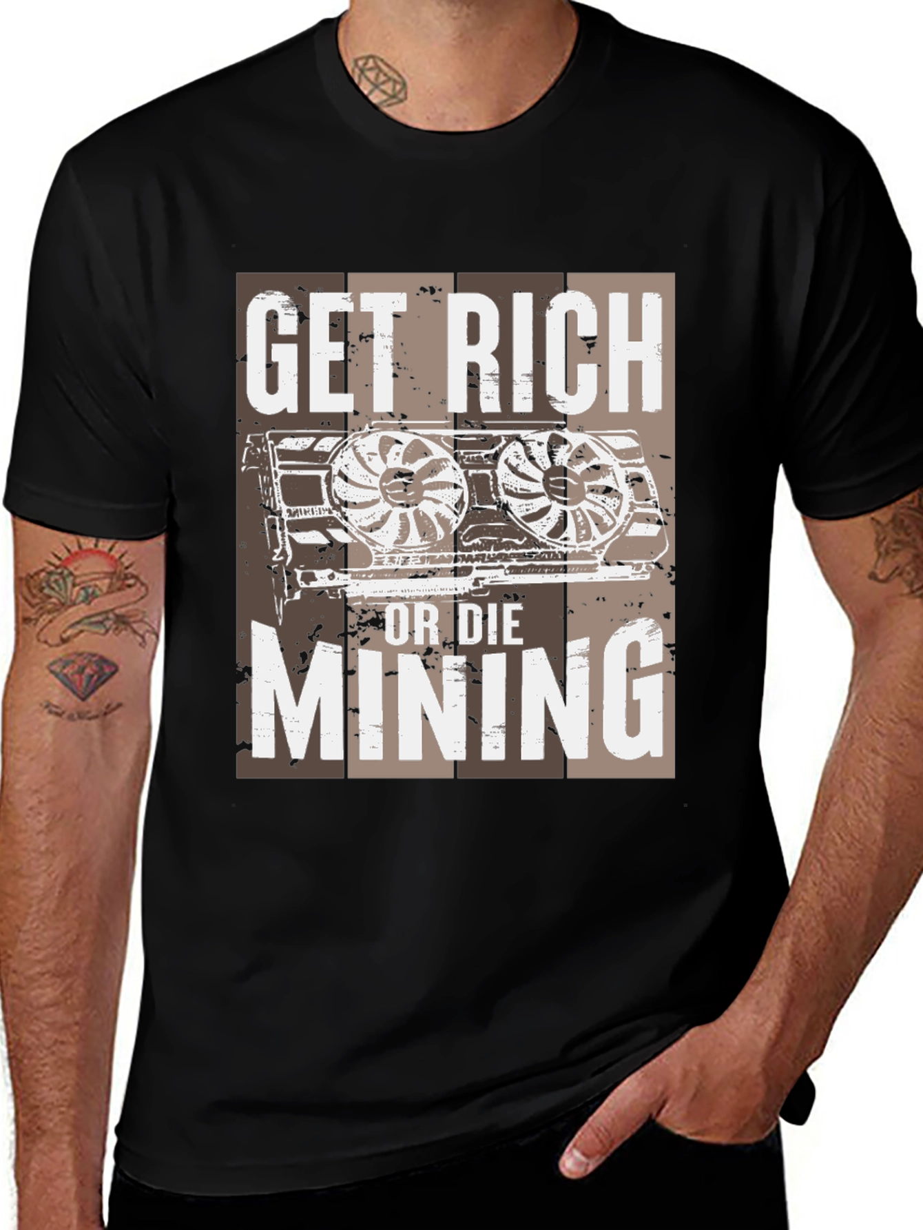 Get Rich or Die Mining T-Shirt