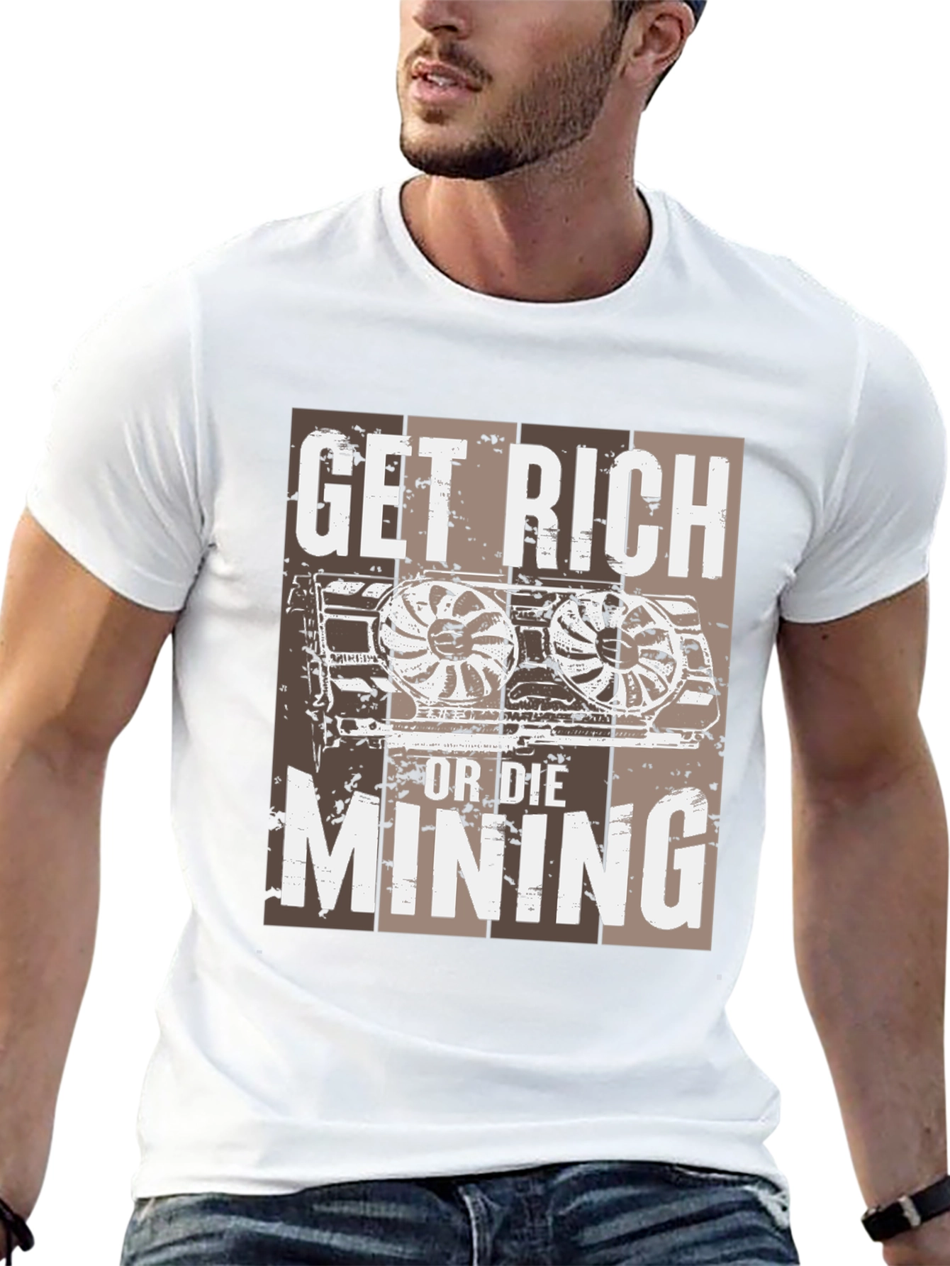 Get Rich or Die Mining T-Shirt