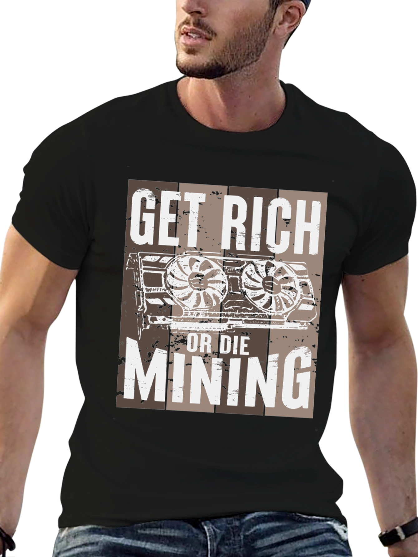 Get Rich or Die Mining T-Shirt