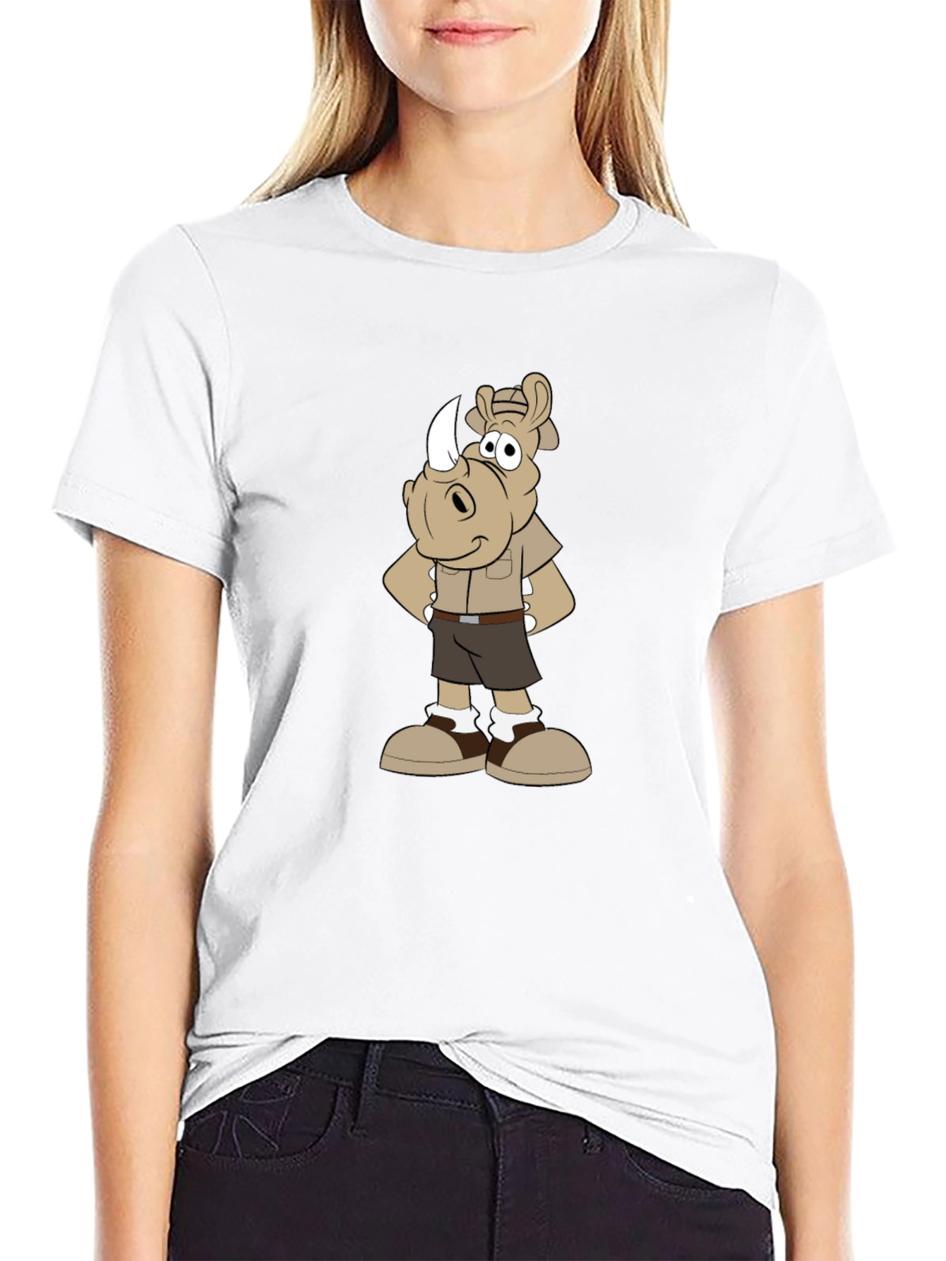 Cartoon Rhino Safari T-Shirt