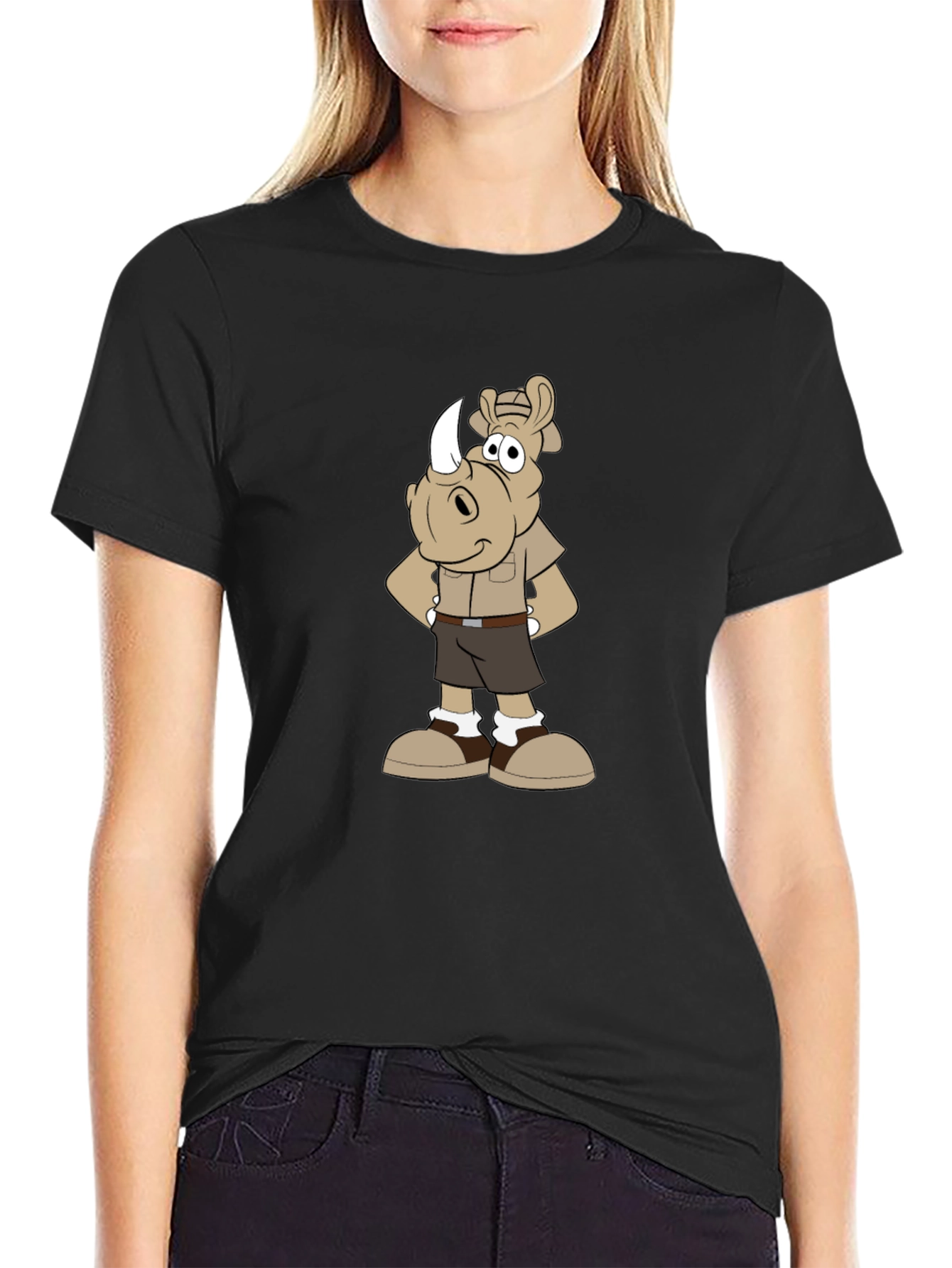 Cartoon Rhino Safari T-Shirt