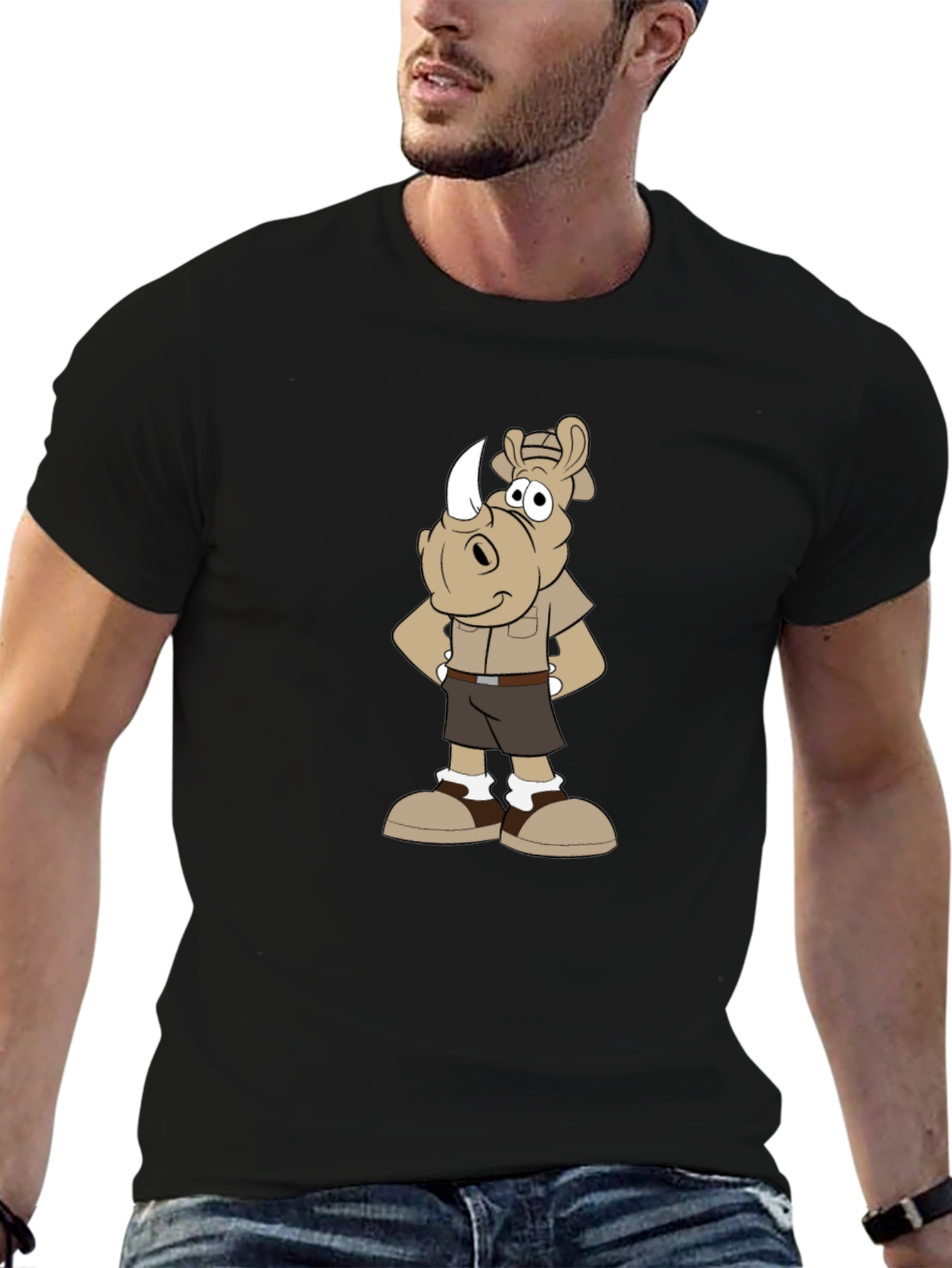 Cartoon Rhino Safari T-Shirt